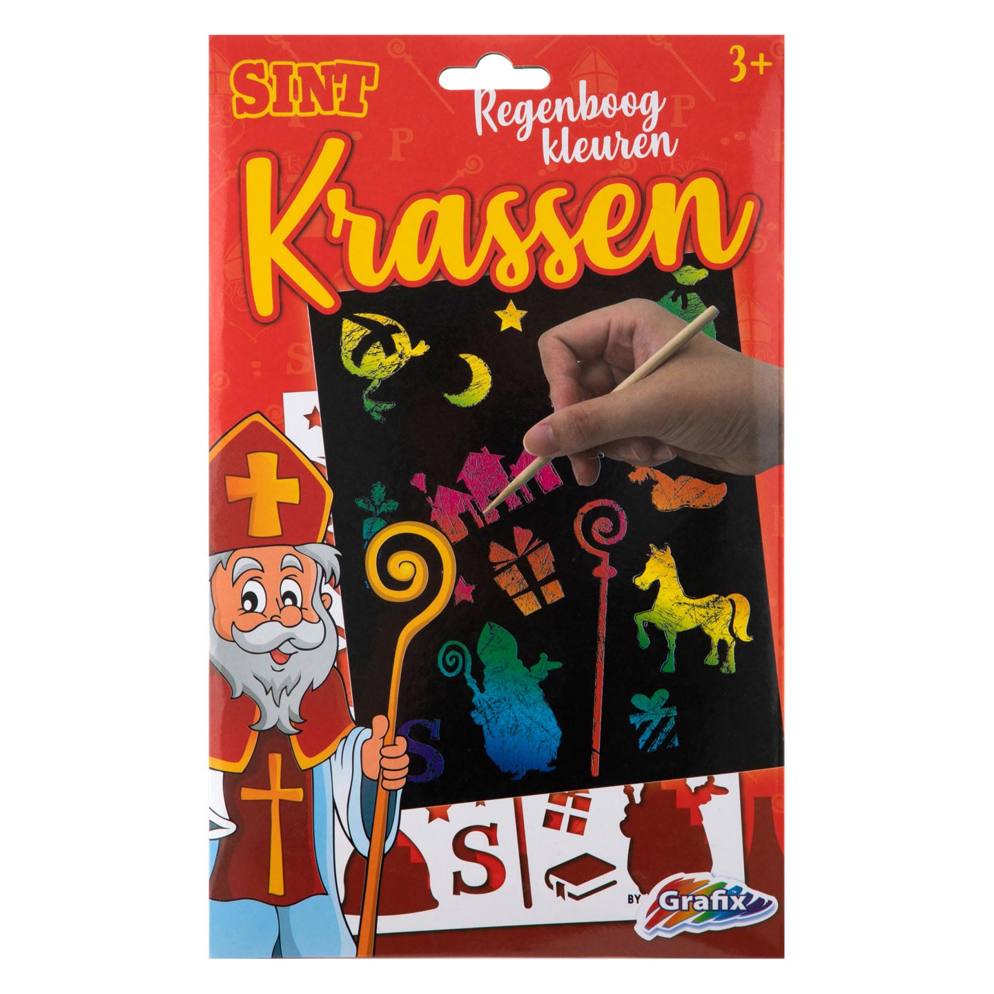 Sinterklaas rasca los colores del arco iris