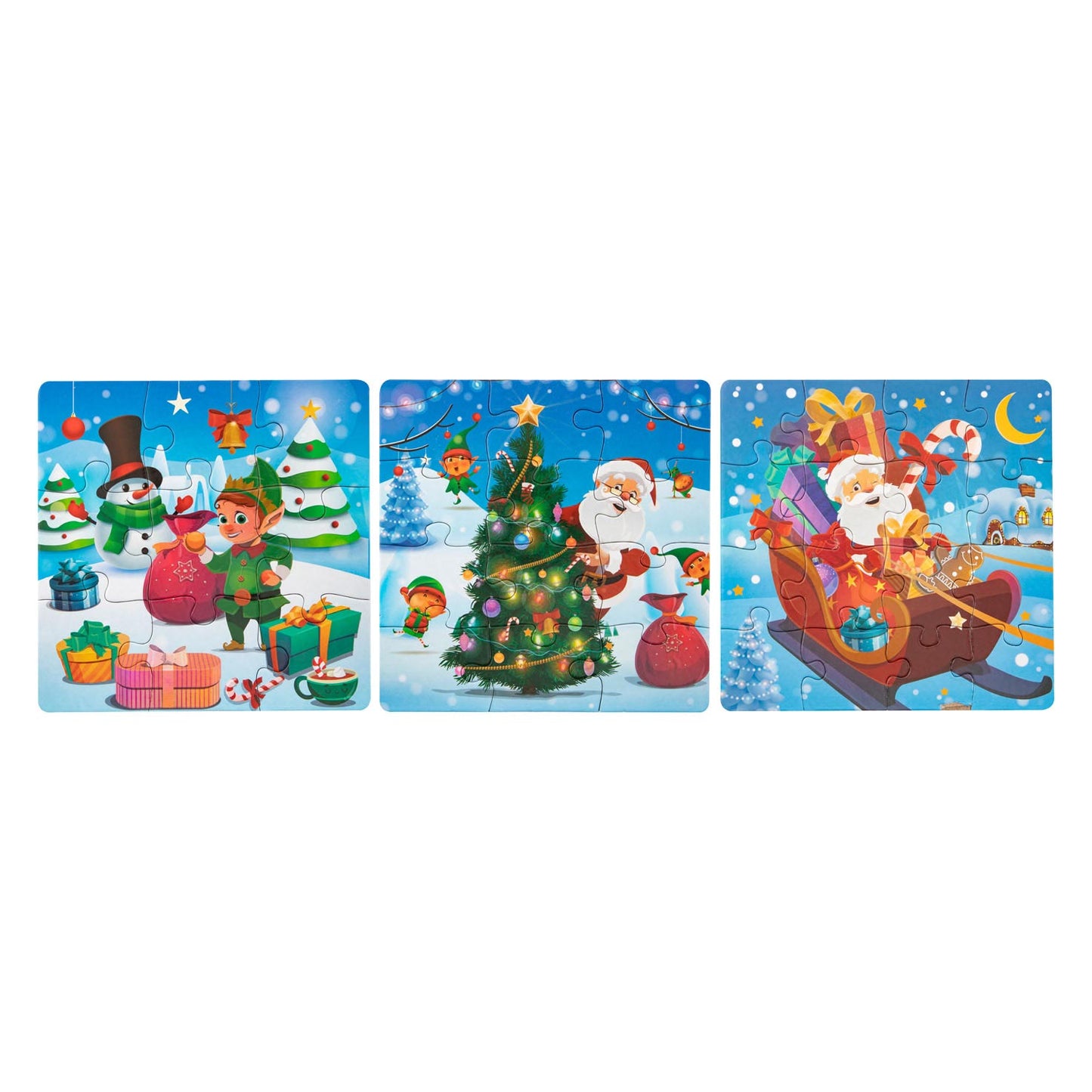 Rompecabezas de Navidad 3 en 1