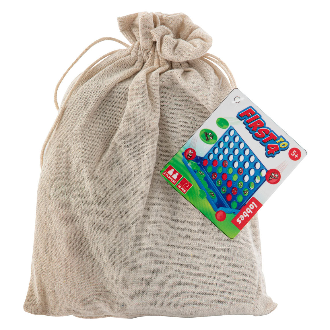 Grafix Game primero a 4 en bolsas de algodón