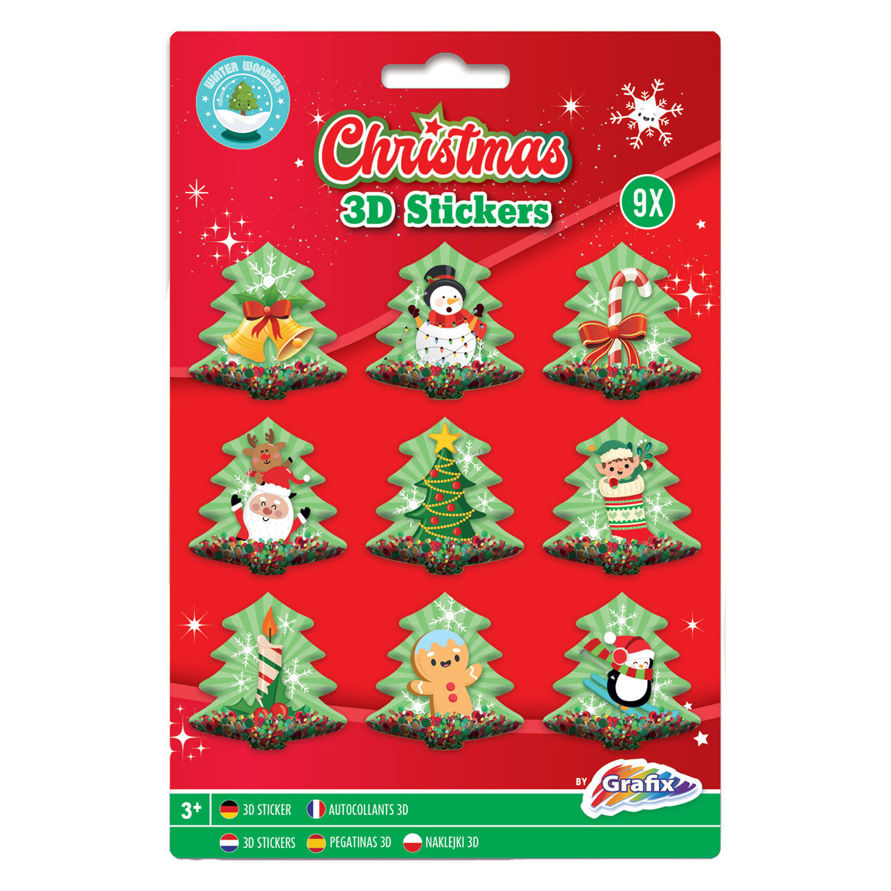 Grafix 3d Pegatinas Navidad