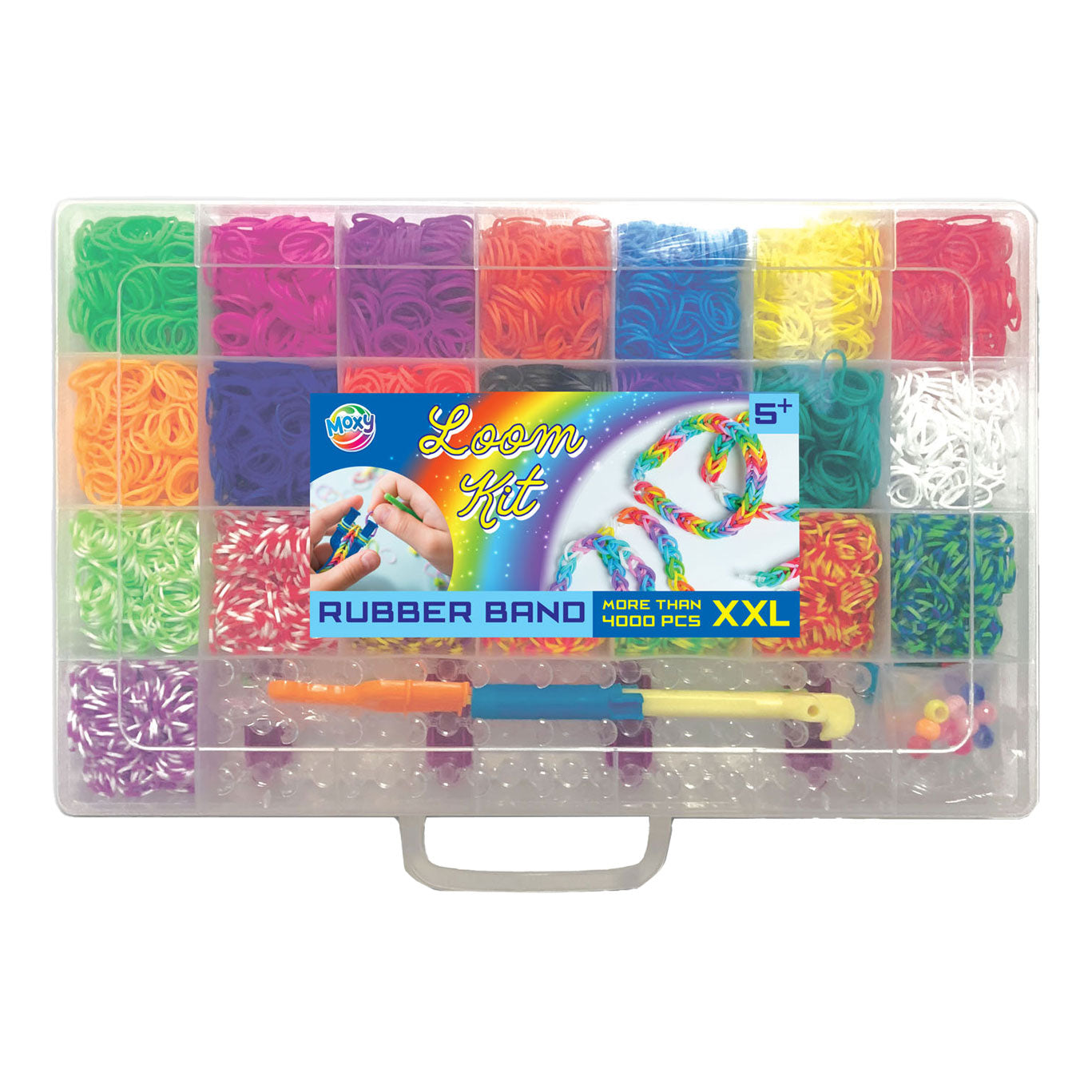 Creative Craft Group Rubber Band en Box Storage, 4000.