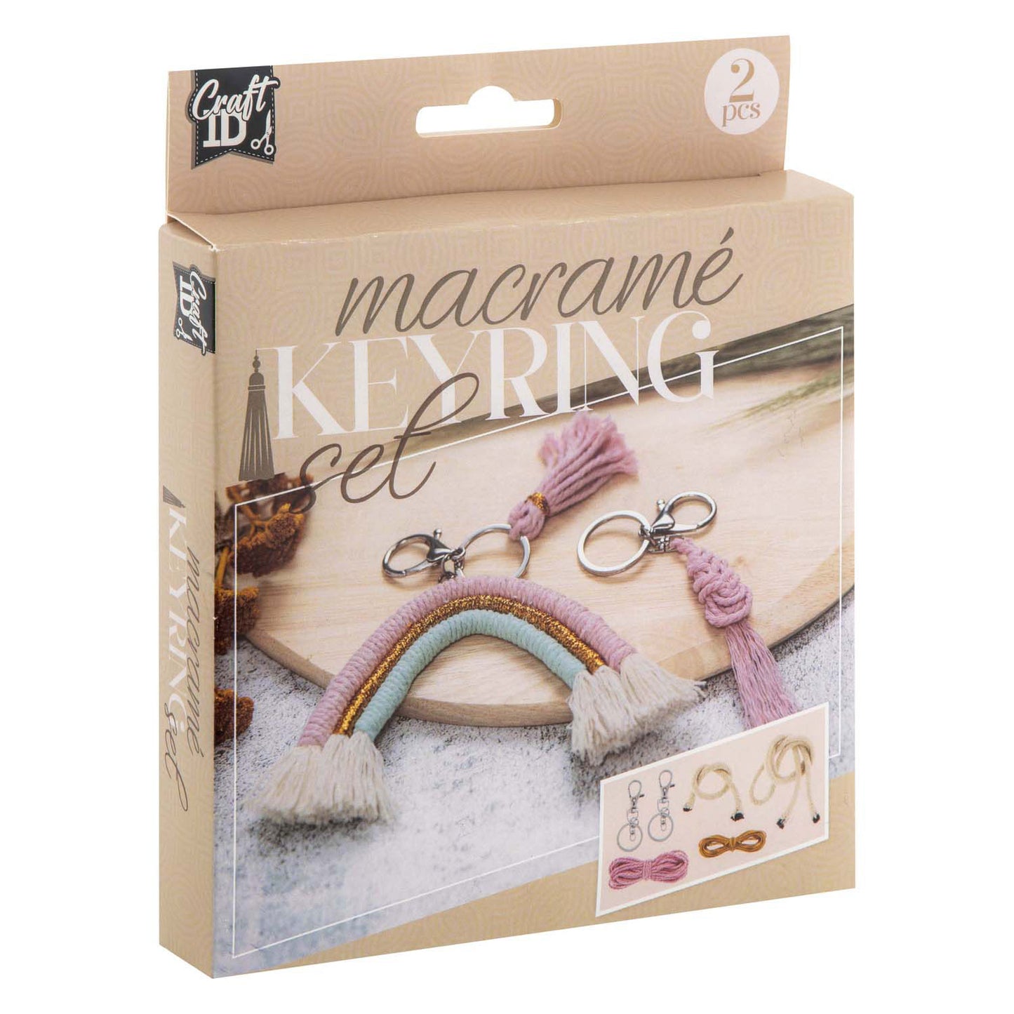 Cambianti di chiavi Macrame Creative Craft Group, set di 2