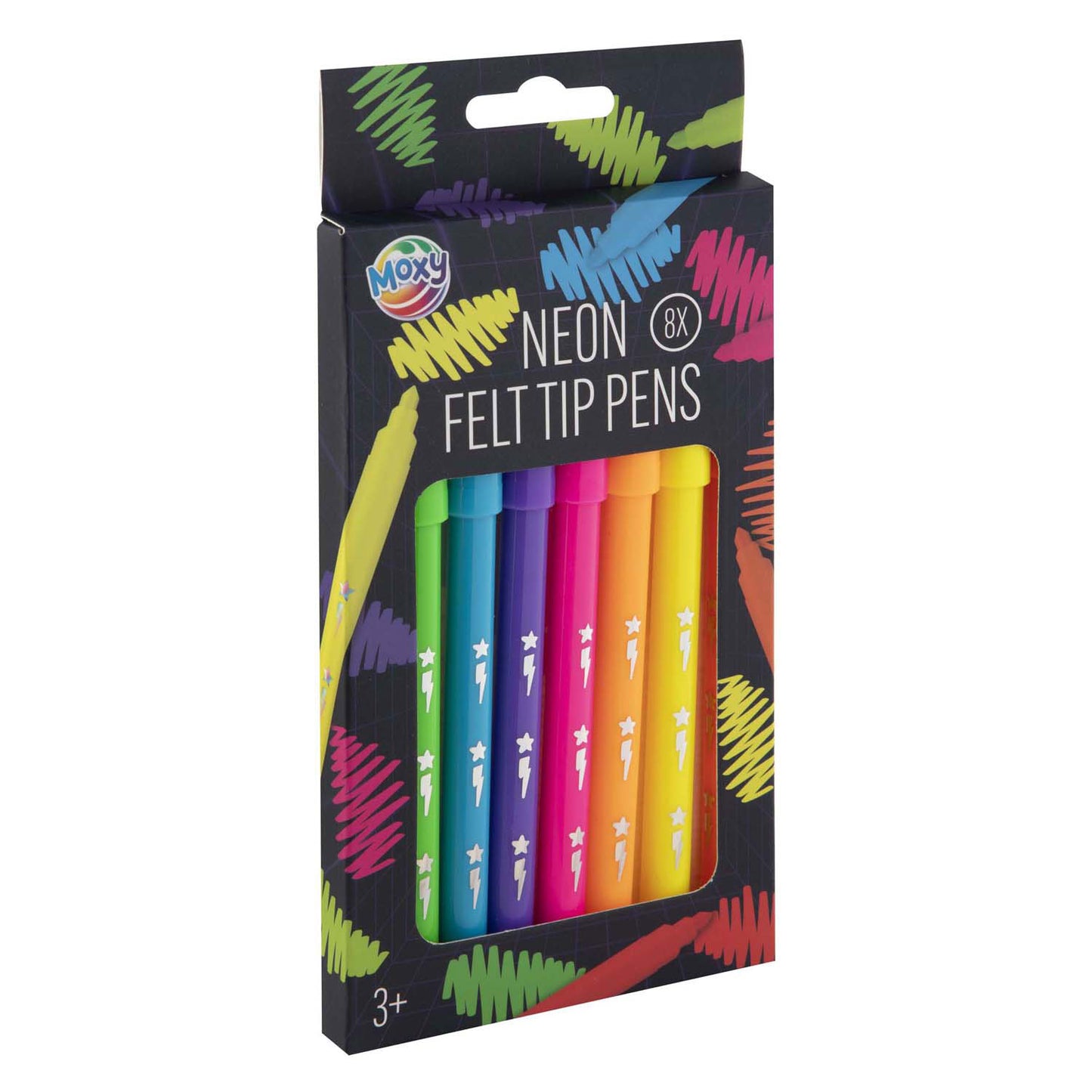Creative Craft Group Felt -Tip Pens Neon, 8st.
