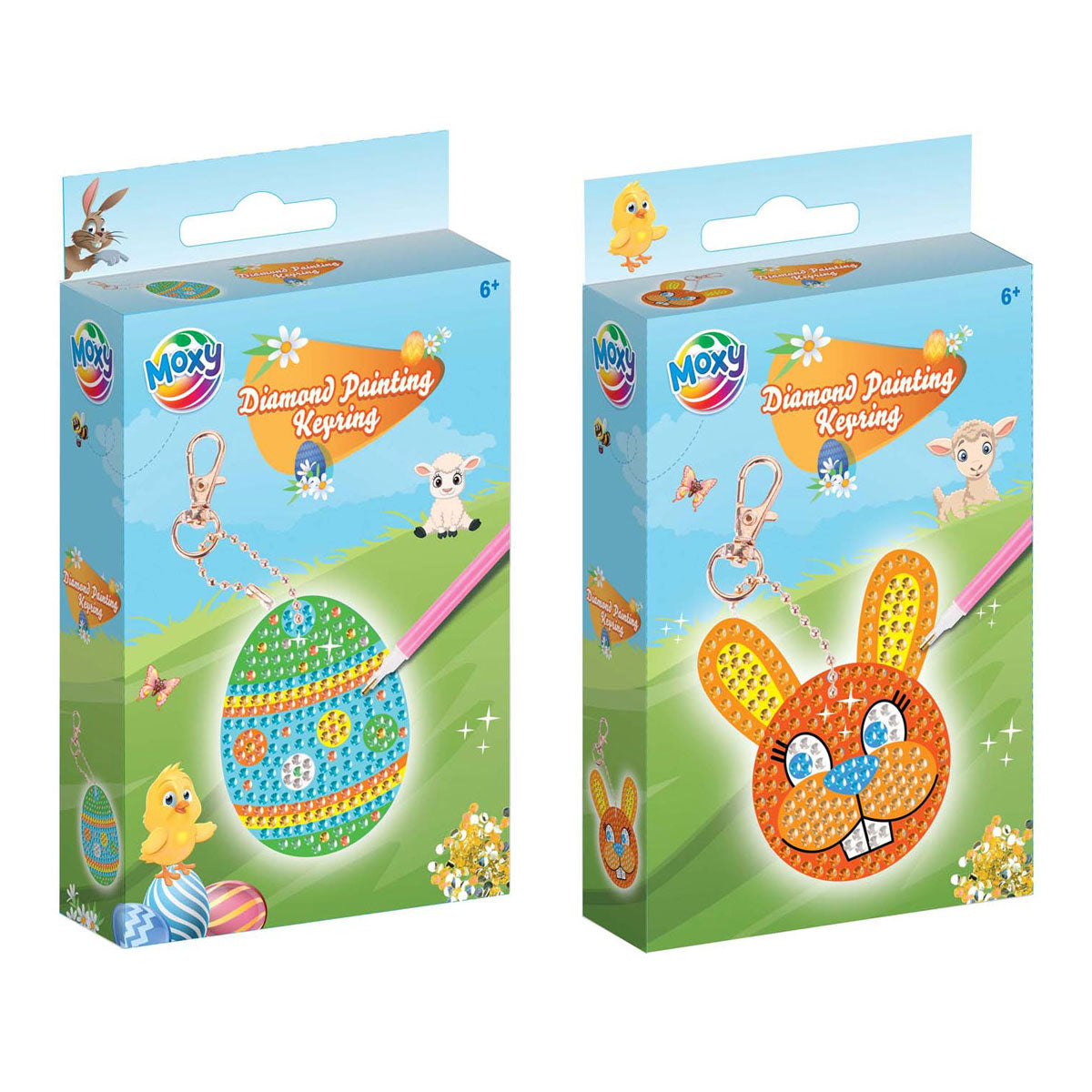 Grupo de artesanía creativa del llavero Diamond Painting Make Pascua