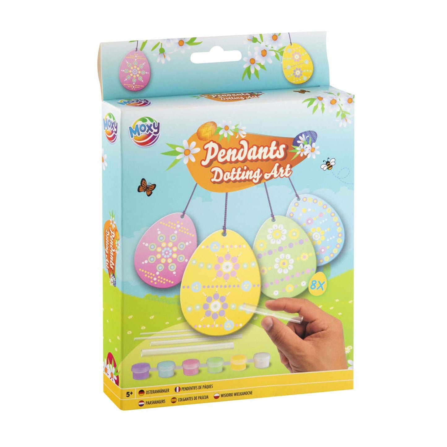Gruppo di artigianato creativo Easter Eggs Dip Art