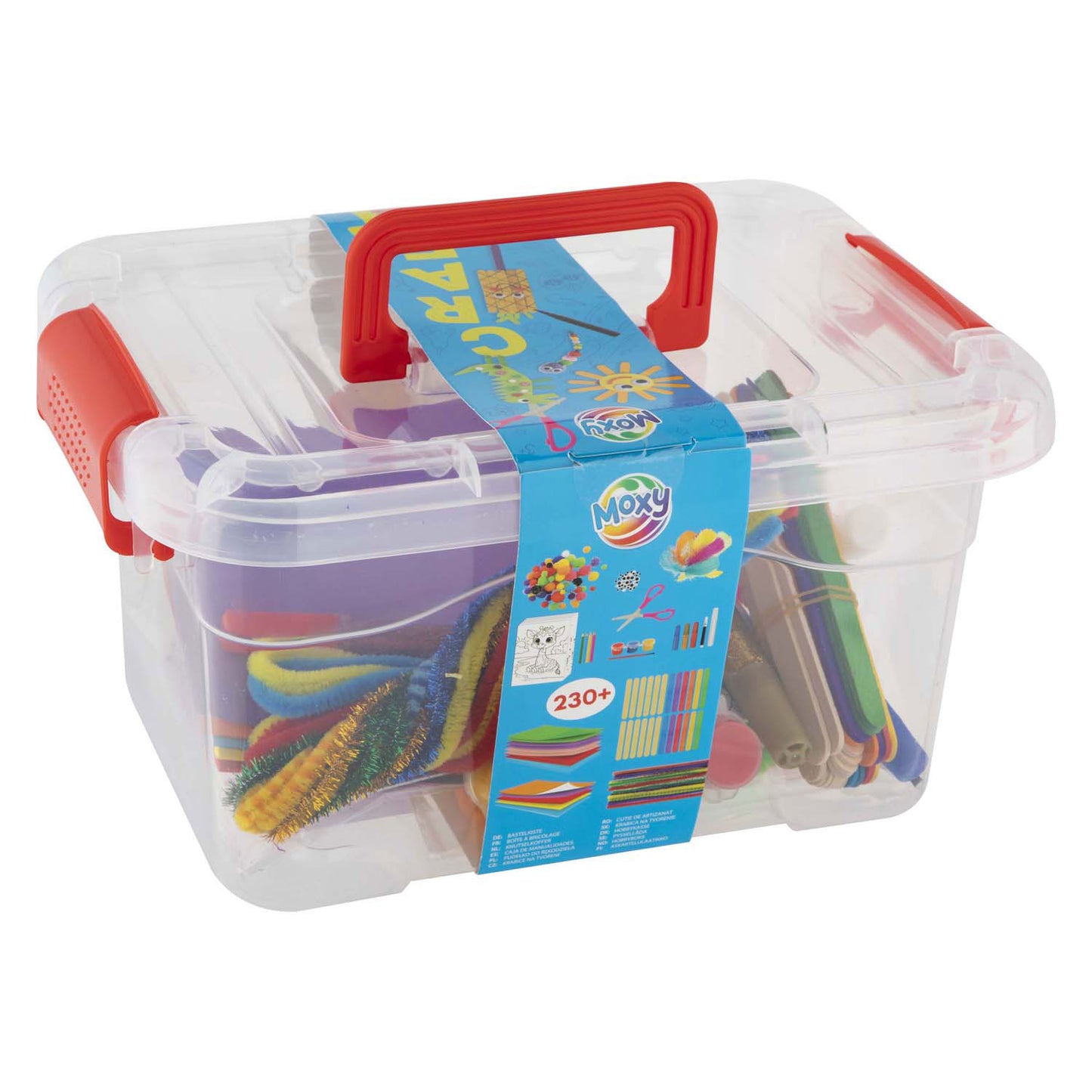 Caja de manualidades moxy creative craft group 24x18x12cm 240 piezas