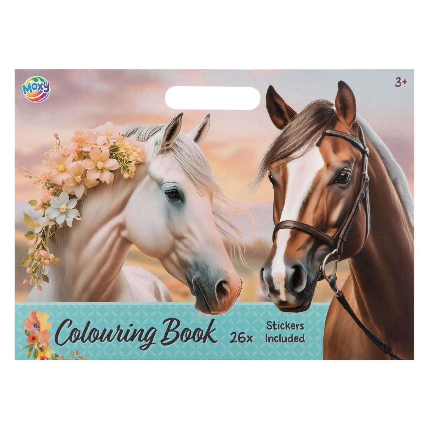 Libro para colorear colección caballos 25 páginas 26x35,5 cm | 4 piezas