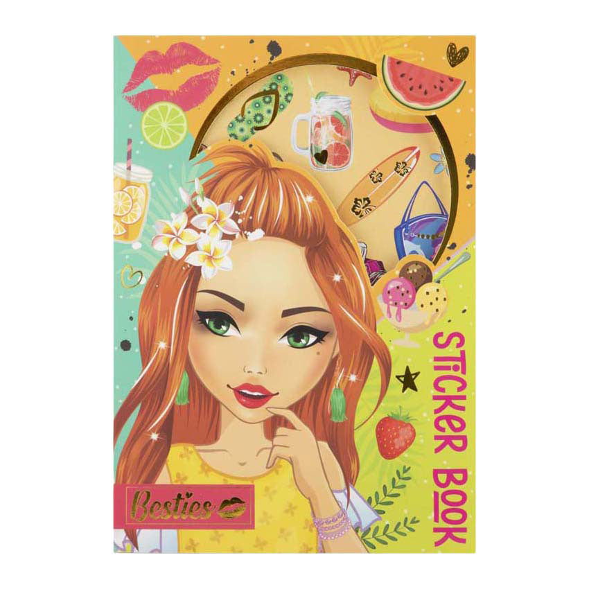 Libro de pegatinas Besties neón a5 8 hojas