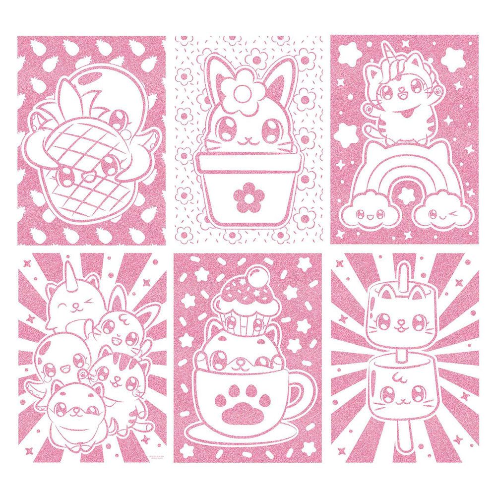 Papel para colorear con purpurina mini mymy creative craft group a4