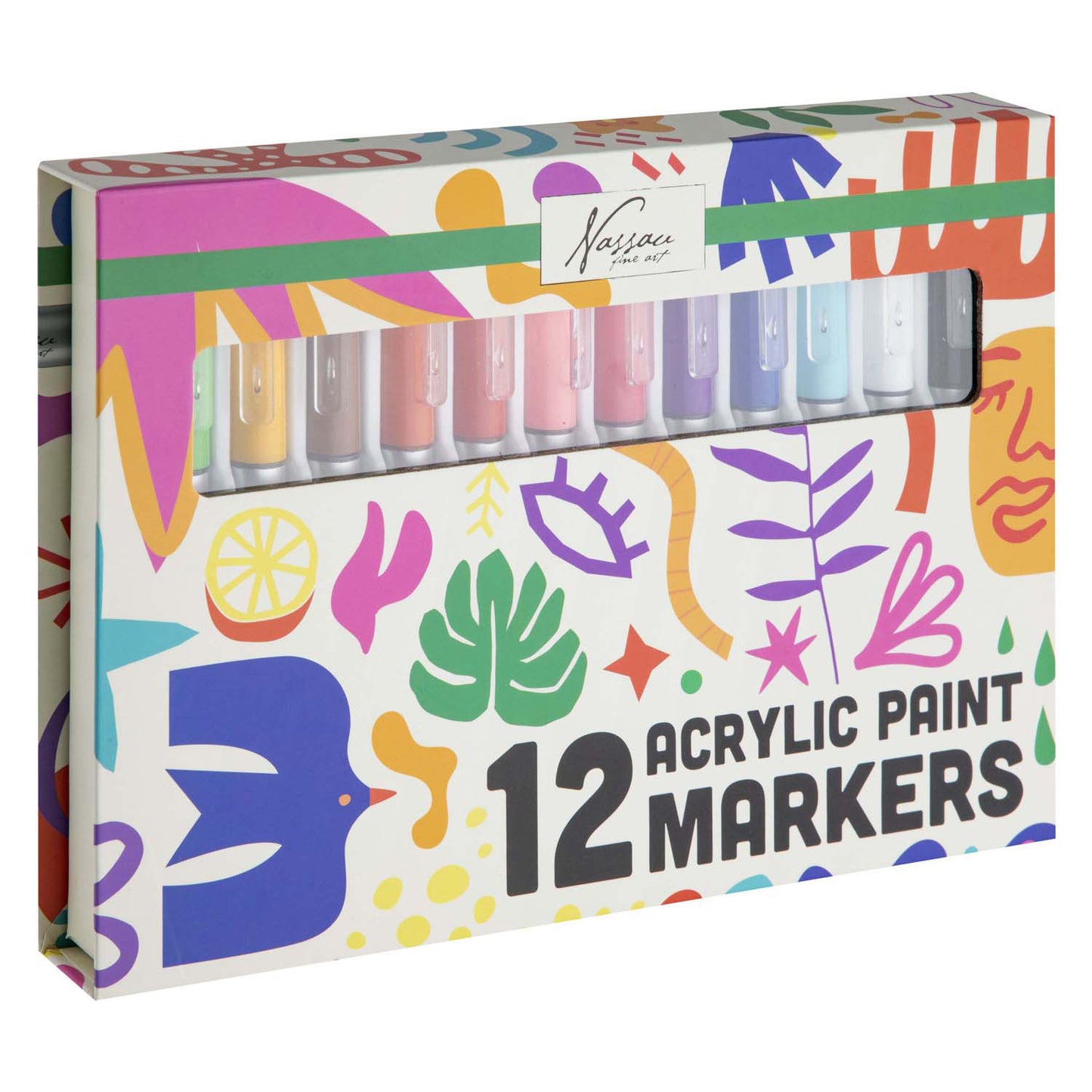 Creative Craft Group Nassau Pennarelli a vernice acrilica grandi - 12 pezzi.