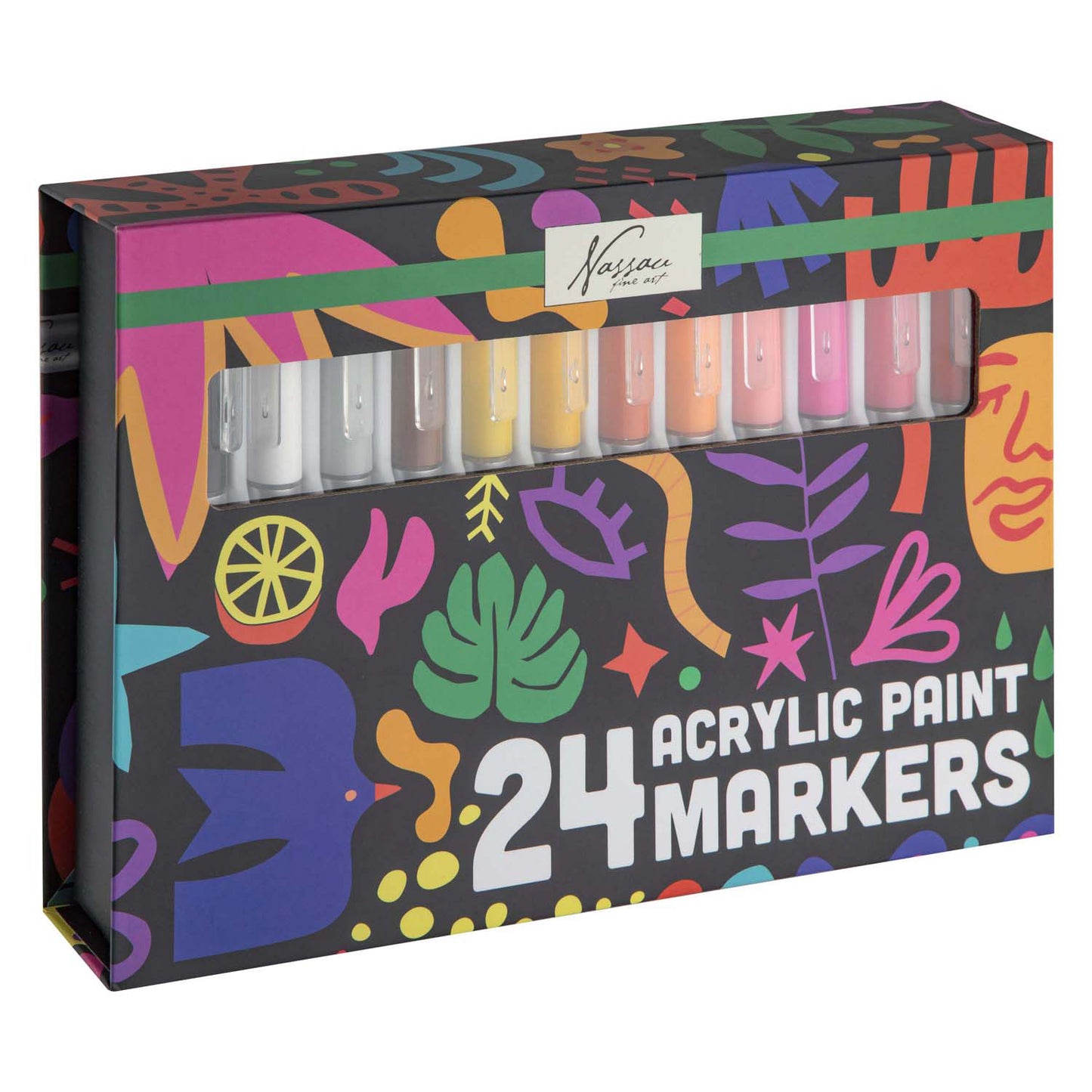 Creative Craft Group Nassau Pennarelli a vernice acrilica grandi - 24 pezzi.