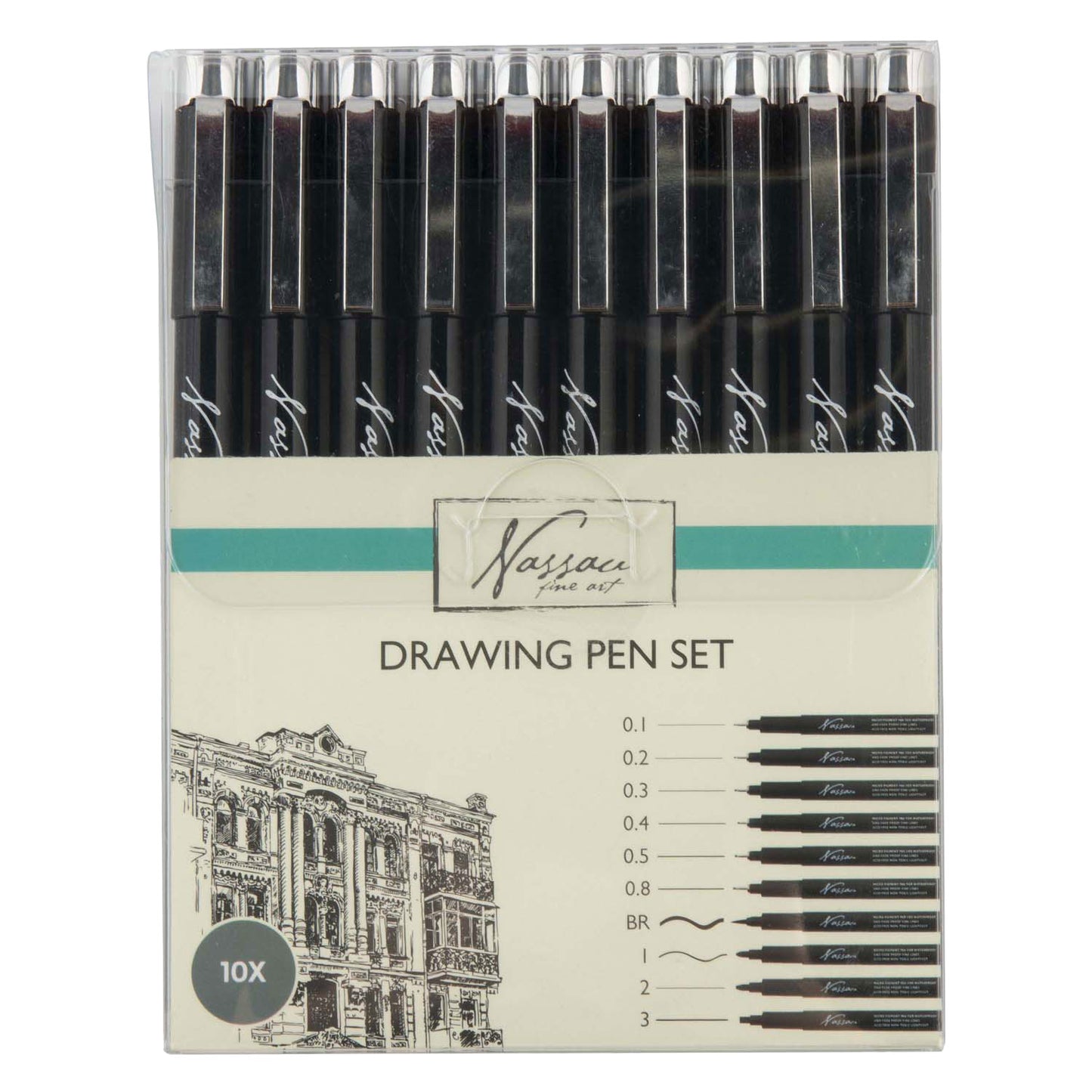 Set di pennarelli Nassau Creative Craft Group - 10 pz.