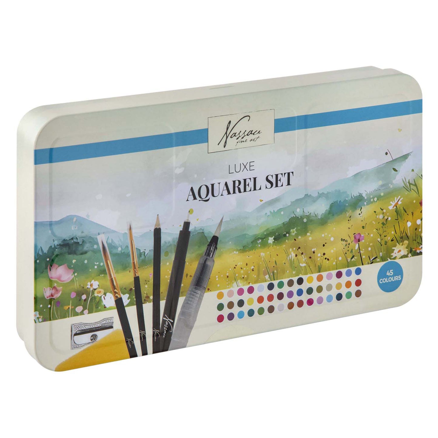 Creative craft group nassau luxe aquarel verfset - 45 kleuren