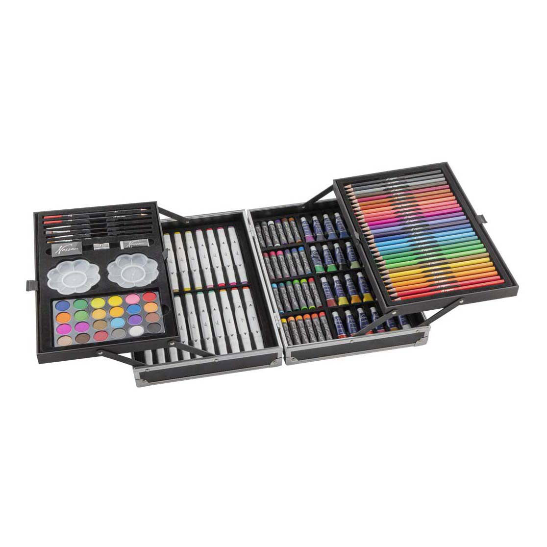 Set da disegno con valigetta per pittura Nassau Creative Craft Group - 132 pezzi.