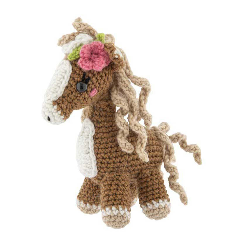 Kit de crochet para grupo de manualidades creativas, potro - incl. aguja e hilo