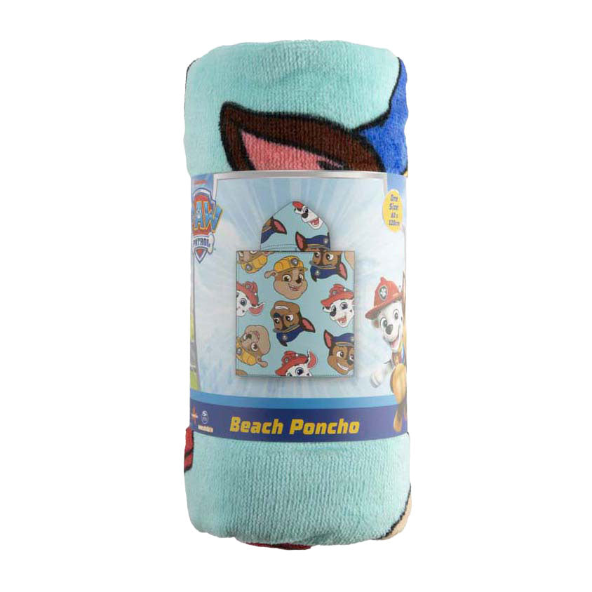 Poncho da spiaggia per gruppo artigianale creativo Paw Patrol - 60x60 cm