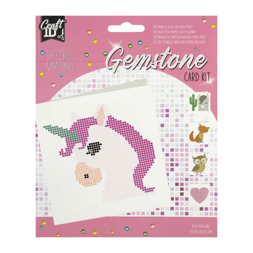 Kit di carte con pietre preziose per gruppi creativi di artigianato