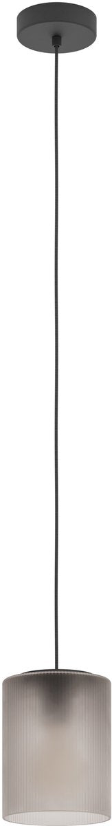 Lampada a sospensione Eglo colomera - e27 - ø 15 cm - nero|grigio opaco