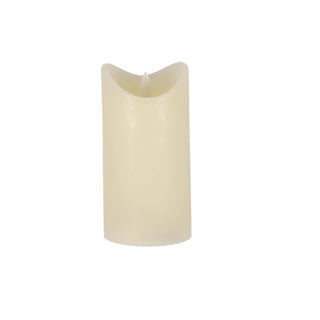 Candela LED quotidiana per la casa 7,5x15 cm crema | 4 pezzi