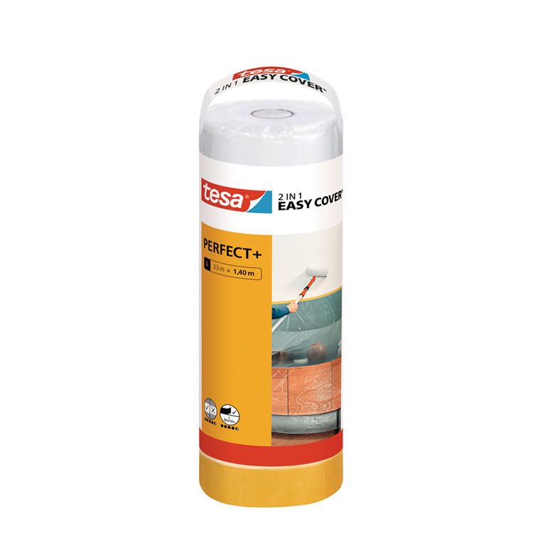 Tesa 1067565 - easy cover perfect + afdekfolie: l (33 meter x 14 | 3 stuks