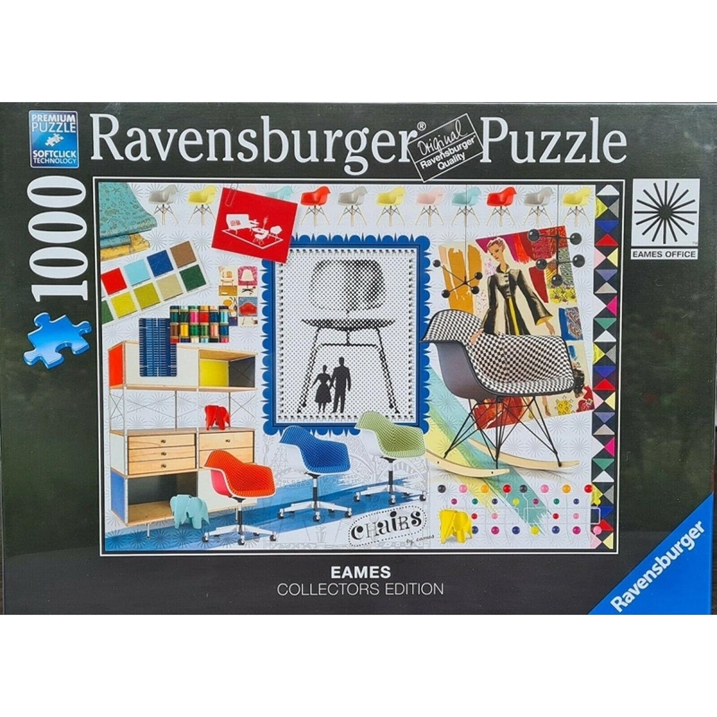 Puzzle Ravensburger 1000 pezzi eames design spettro