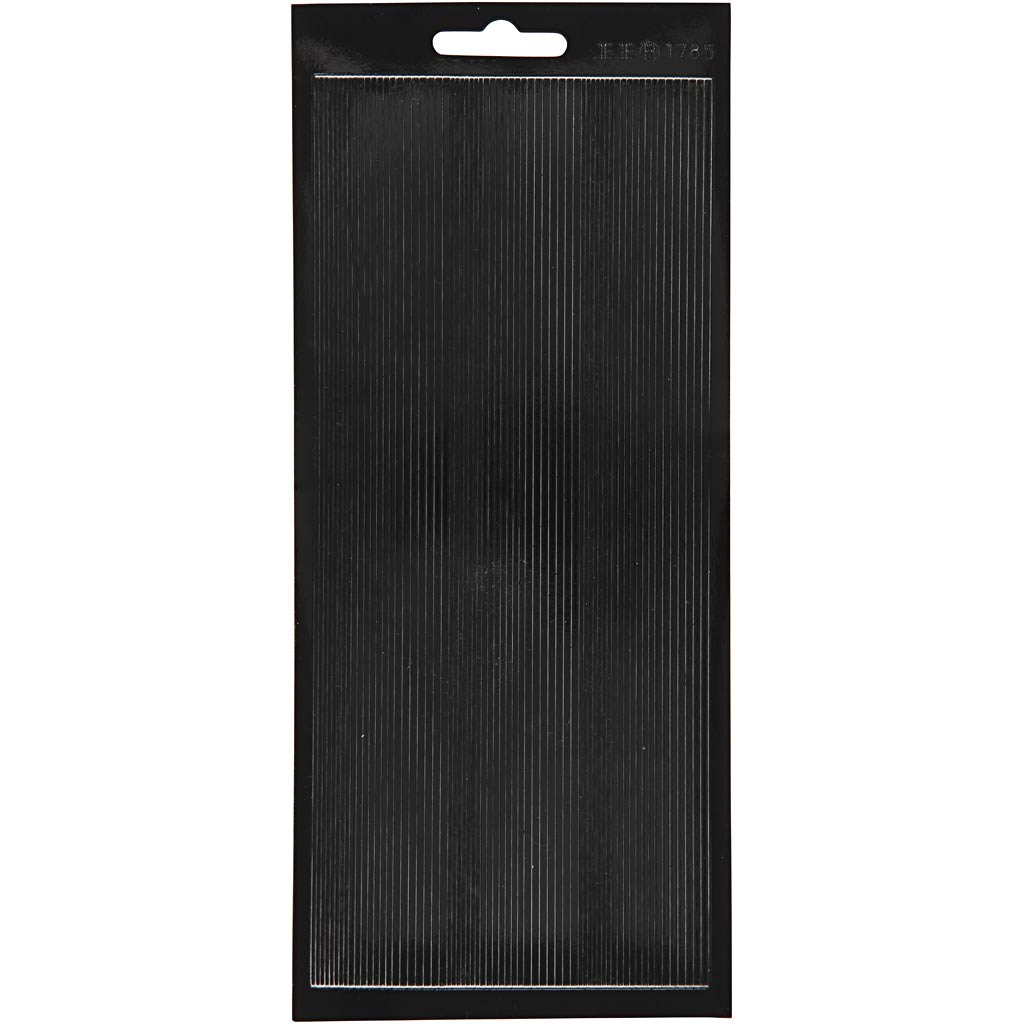 Pegatinas de empresa Creativ, cenefas, hoja 10x23 cm, negro, 1 hoja