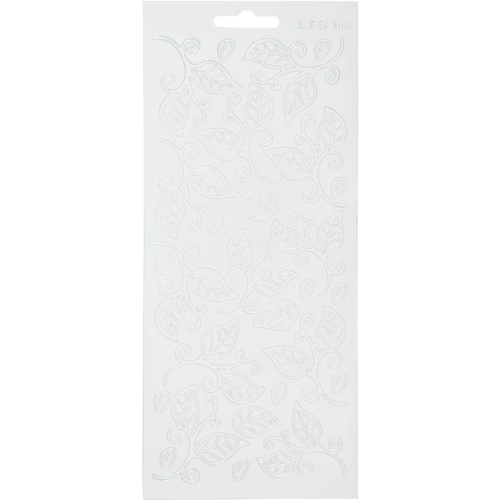 Https: www.cchobby.nl stickers-bladeren-vel-10x23-cm-wit-1-vel