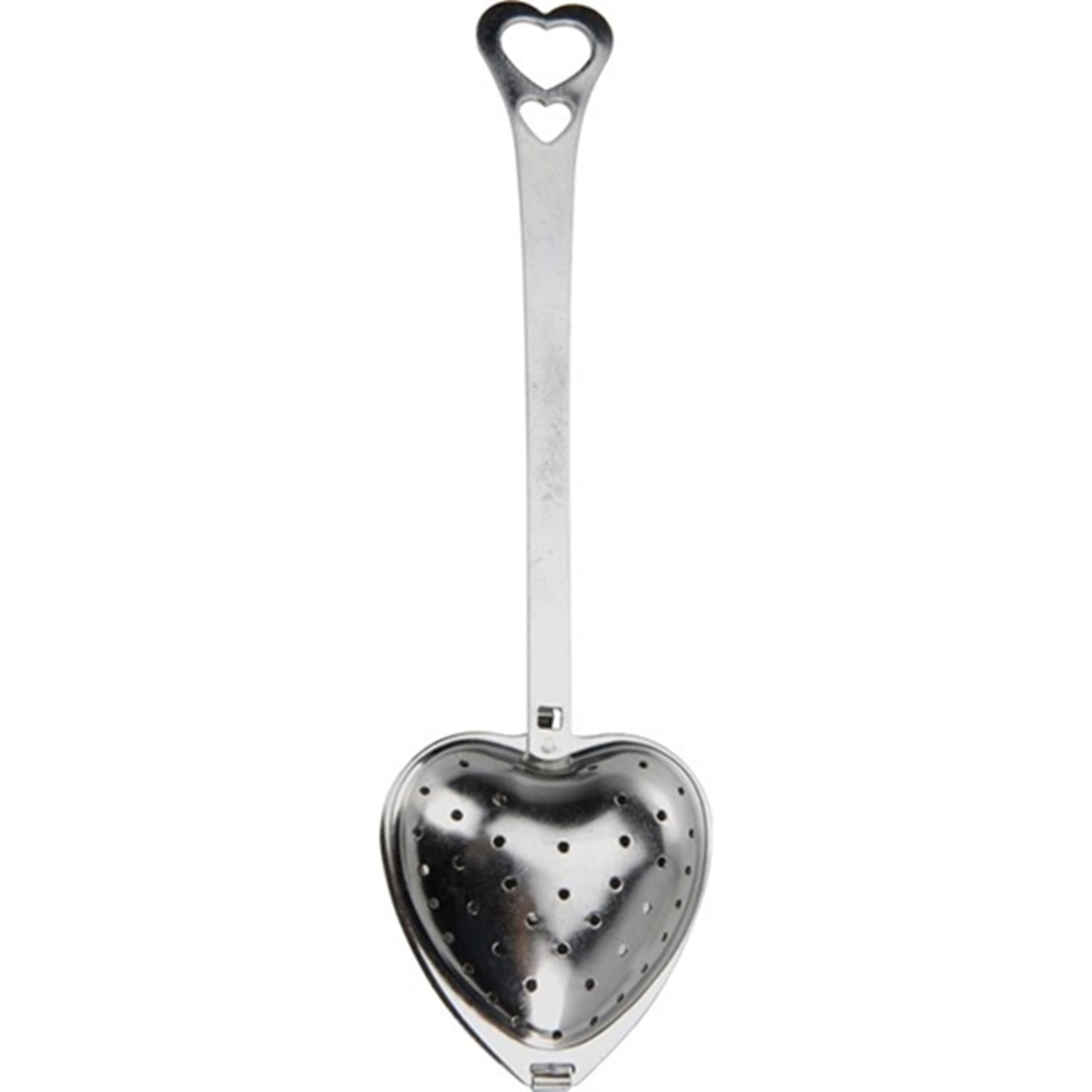 Excelente artículos para el hogar colador de té forma de corazón acero inoxidable 14x4cm