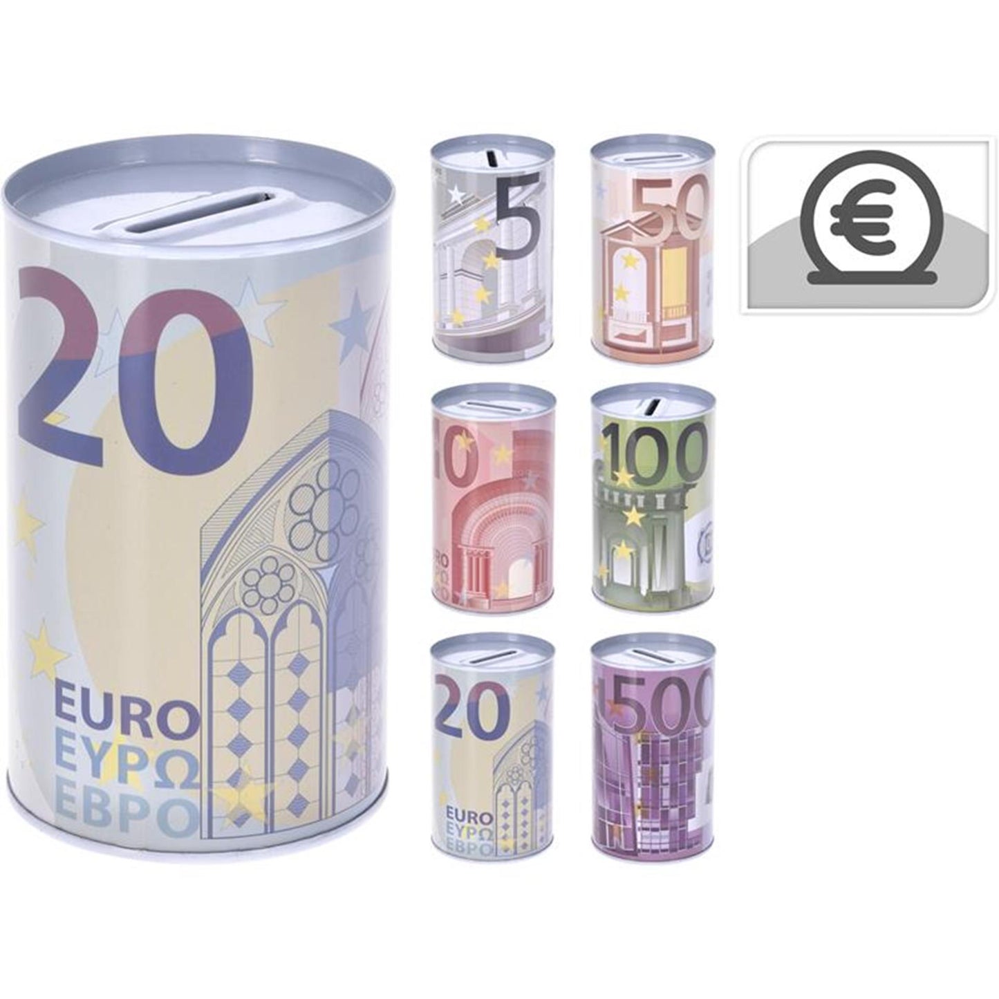 Latta per risparmio Euro ø8x12,7cm