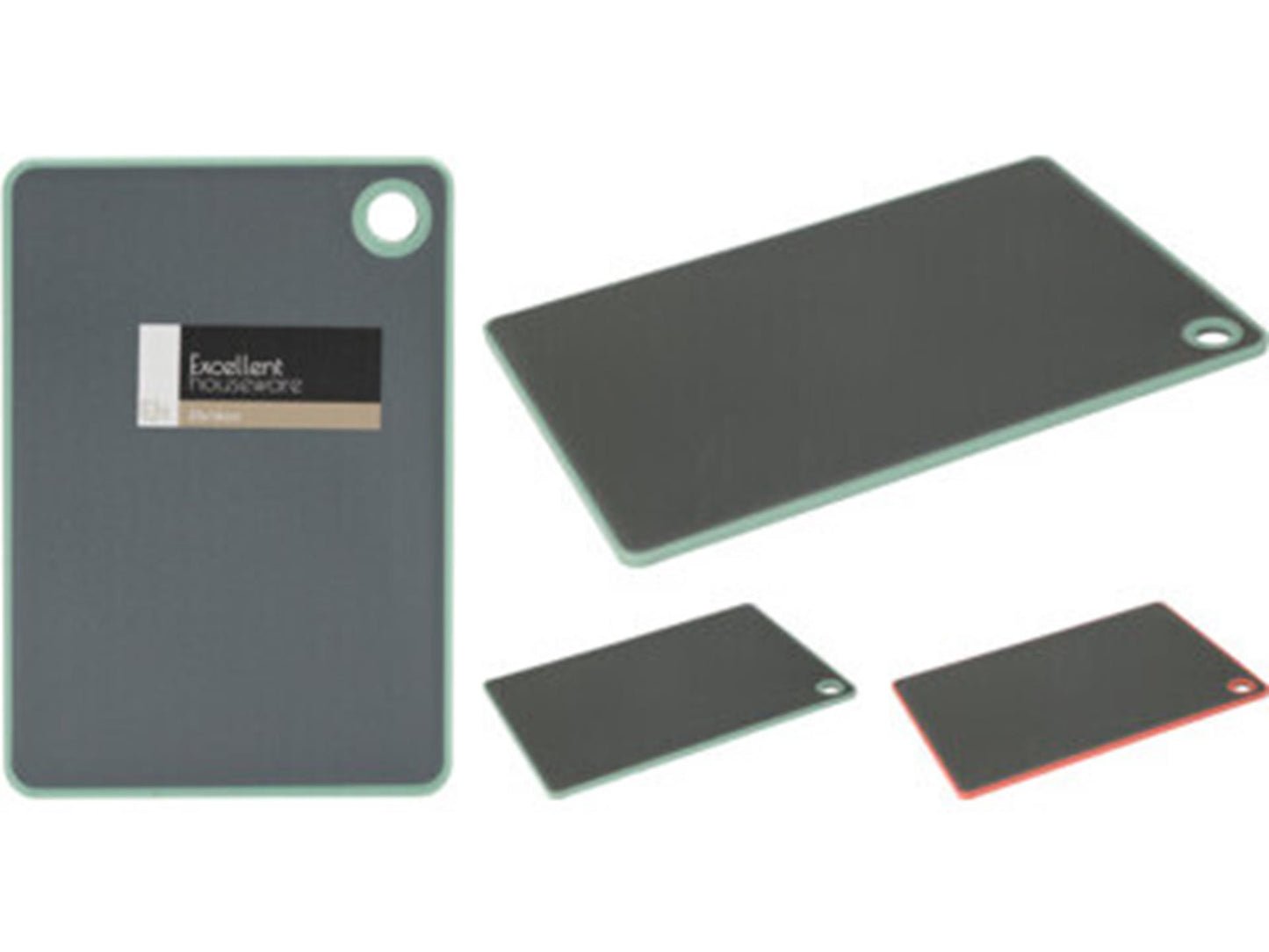 Eccellente tagliere per casalinghi in plastica 23x16 cm nero