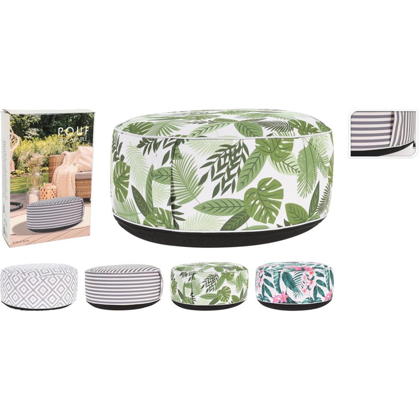 Puf hinchable de jardín Pro dia 55cm h25cm