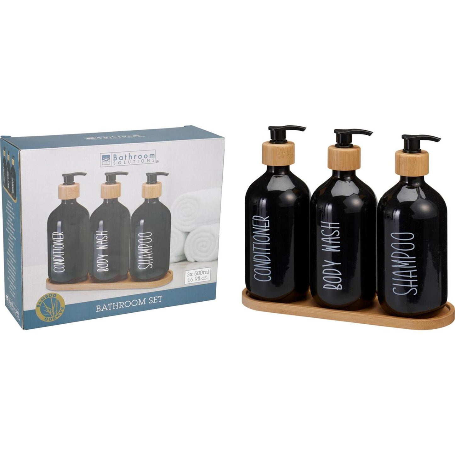 Soluciones de baño set de baño de 3 botellas 500ml