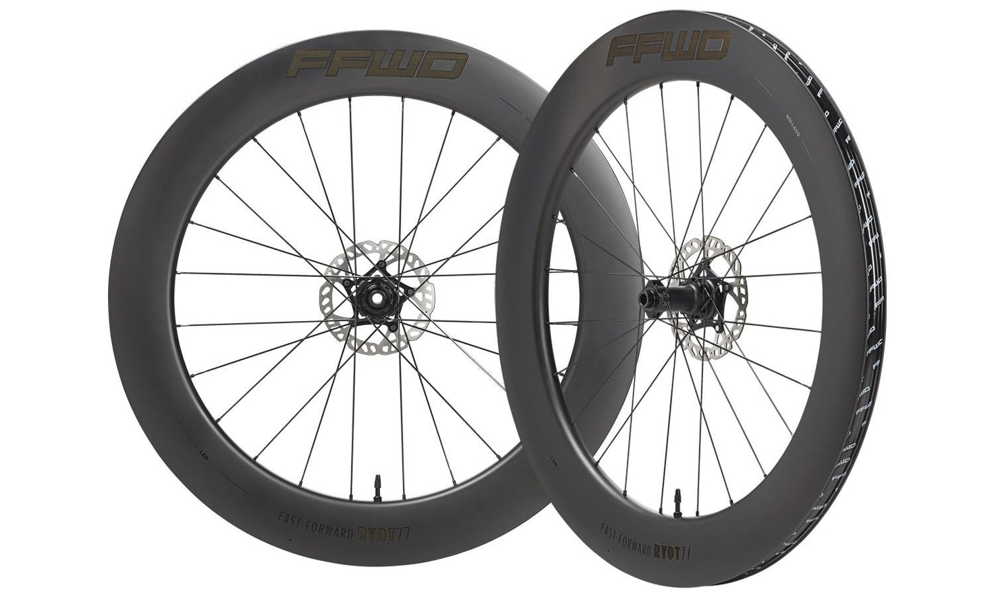 Coppia ruote Shimano ffwd ryot 77 ffc dt-240 mozzo 24 24h n calibro 2:1