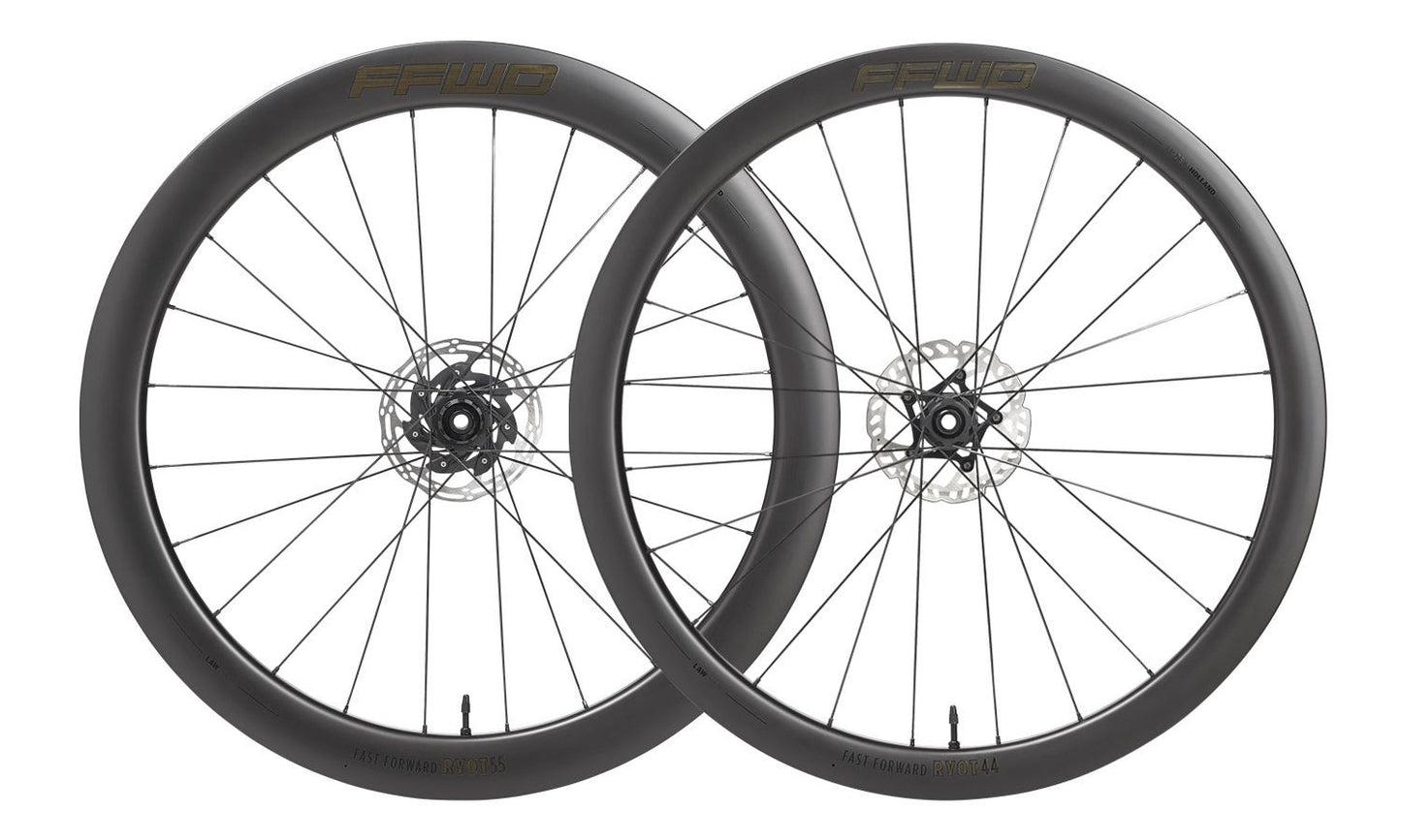 Coppia ruote Shimano ffwd ryot combo 44 55 mozzo ffwd 24 24h n calibro 2:1