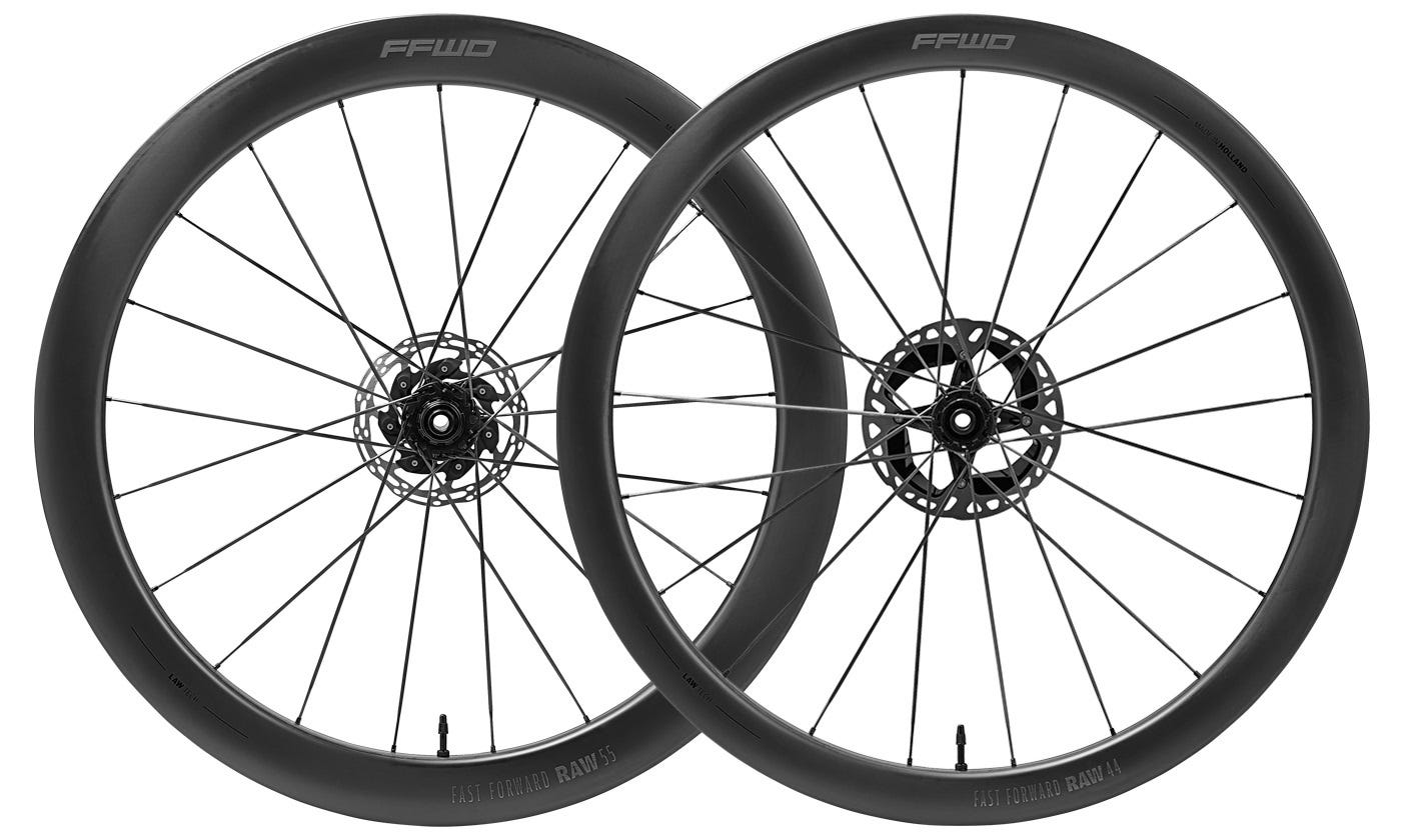 Set ruote Shimano ffwd raw 55 44 combo set ceramicspeed nero opaco