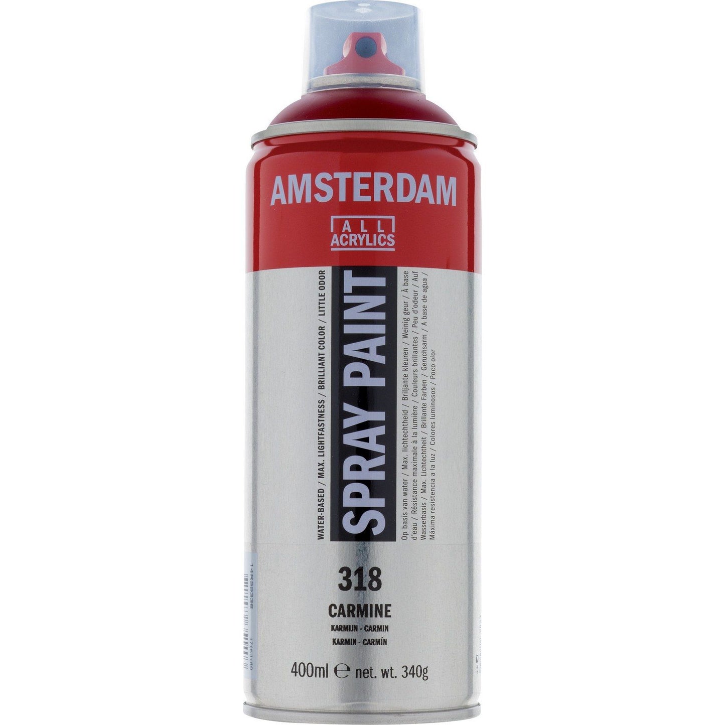 Amsterdam todos los acrílicos amsterdam • pintura en aerosol carmín 318 400ml