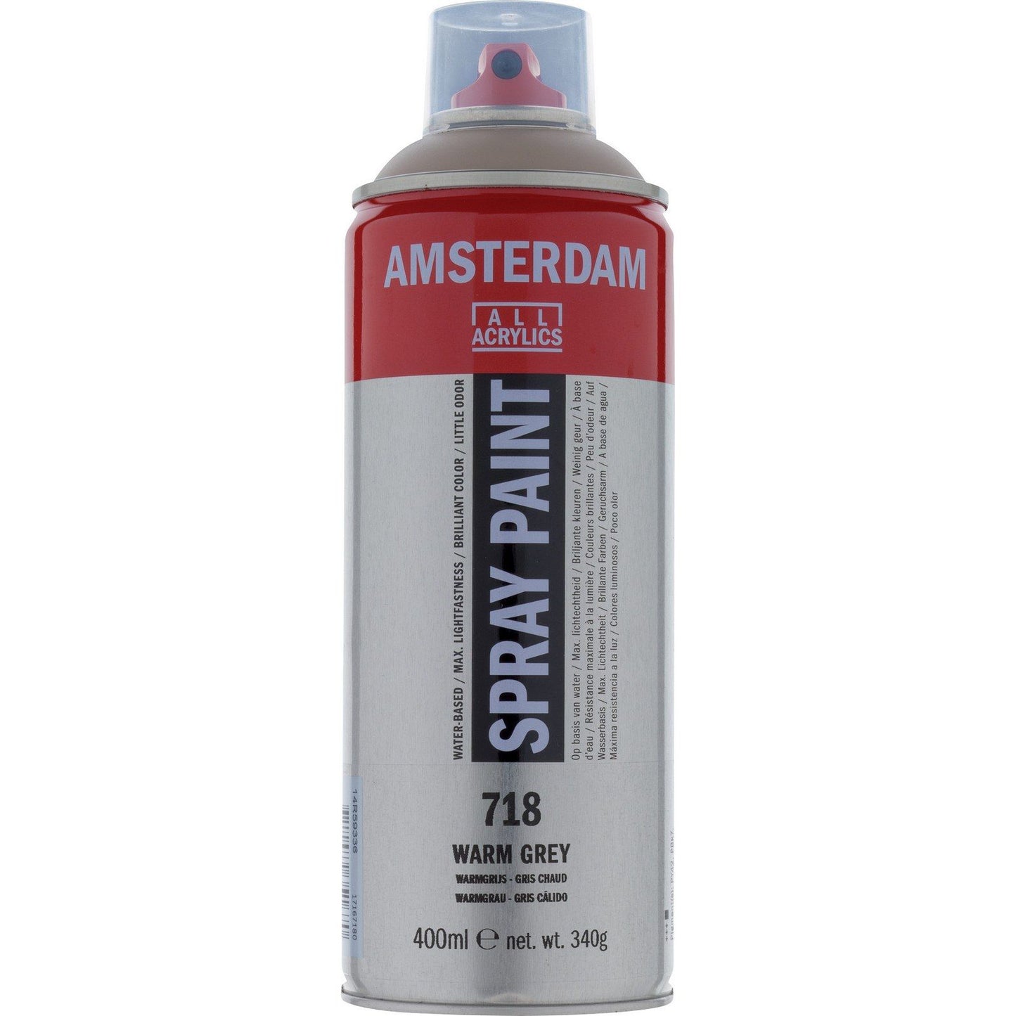 Amsterdam todos los acrílicos amsterdam • pintura en aerosol gris cálido 718 400ml
