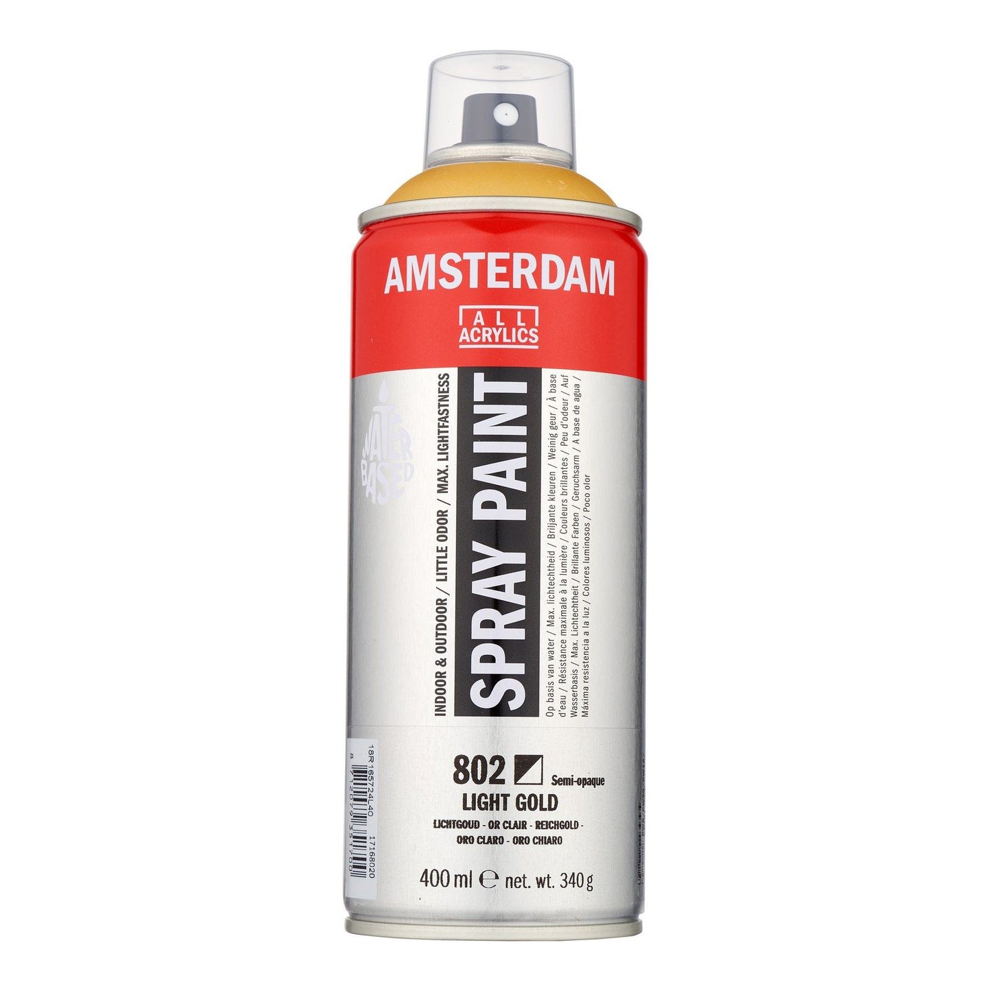 Amsterdam todos los acrílicos amsterdam • pintura en aerosol oro claro 802 400ml