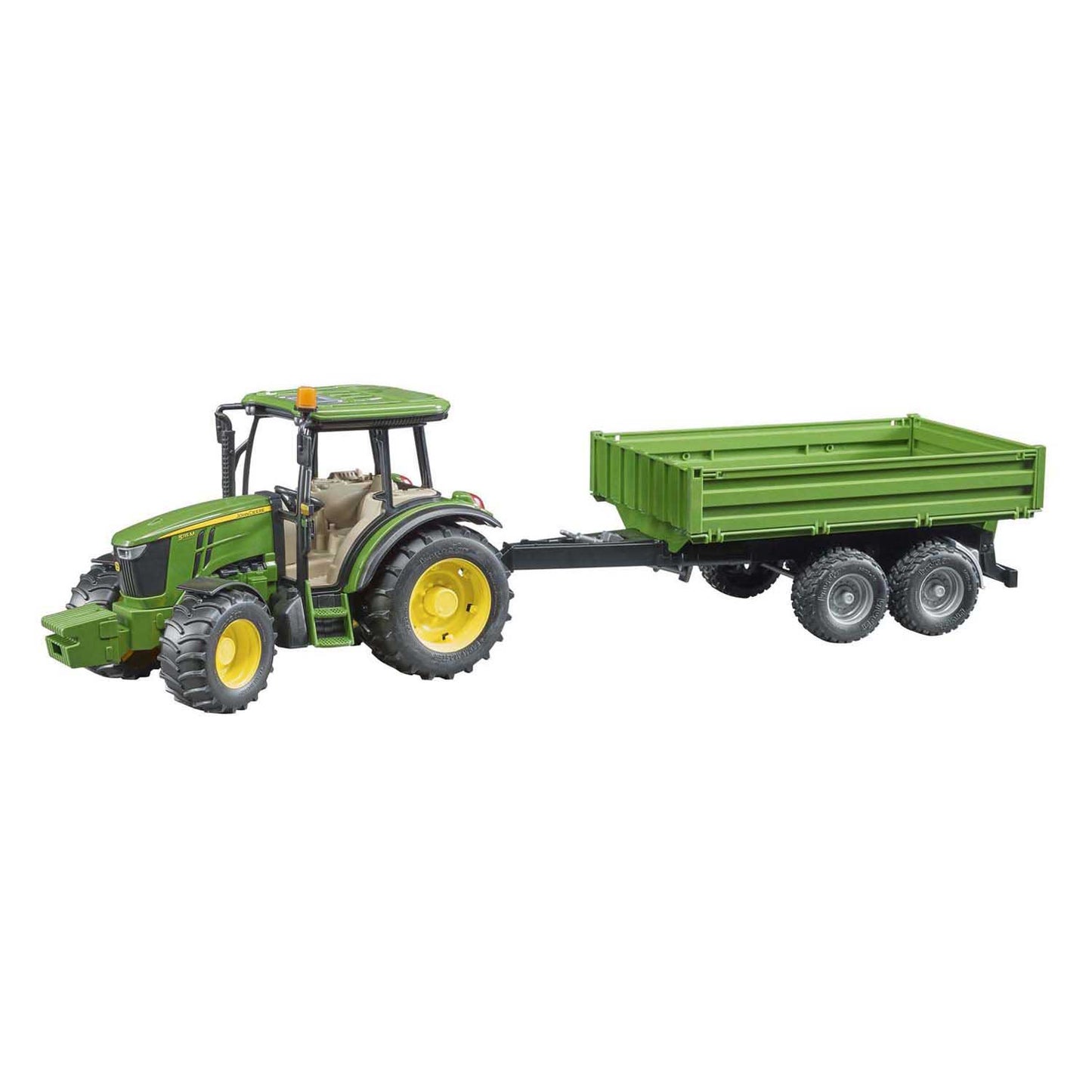 Bruder John Deere 5115m con trailer