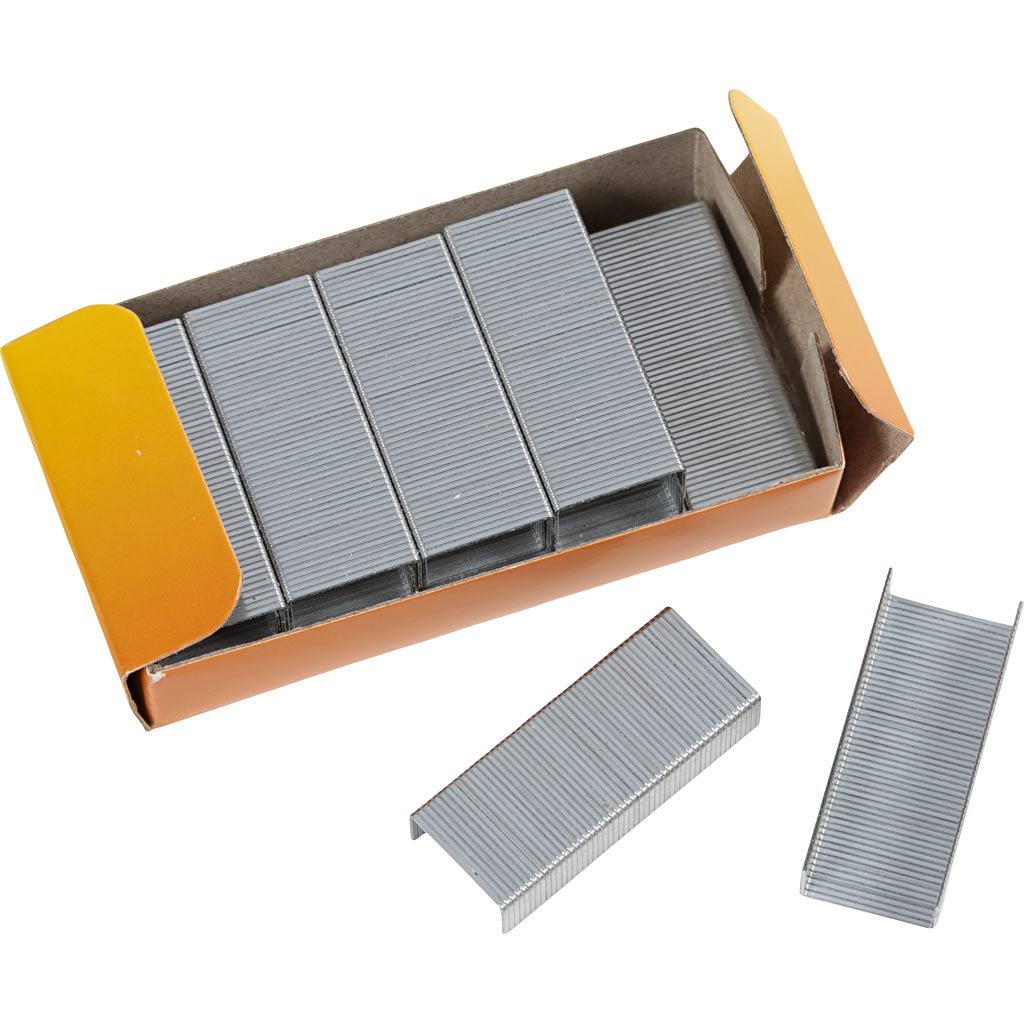 Graffette, l: 12 mm, misura 24 6, 1000 pezzi 1 scatola