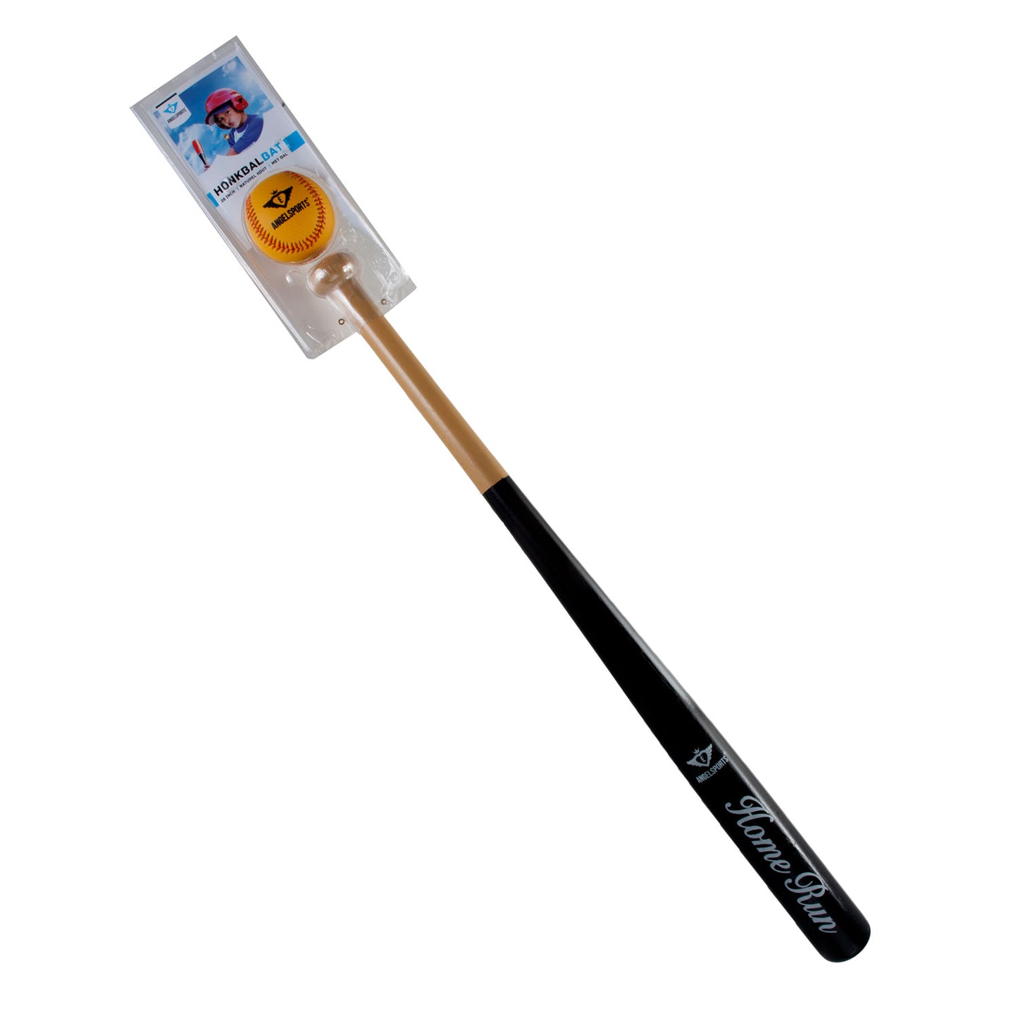 mazza da baseball con palla