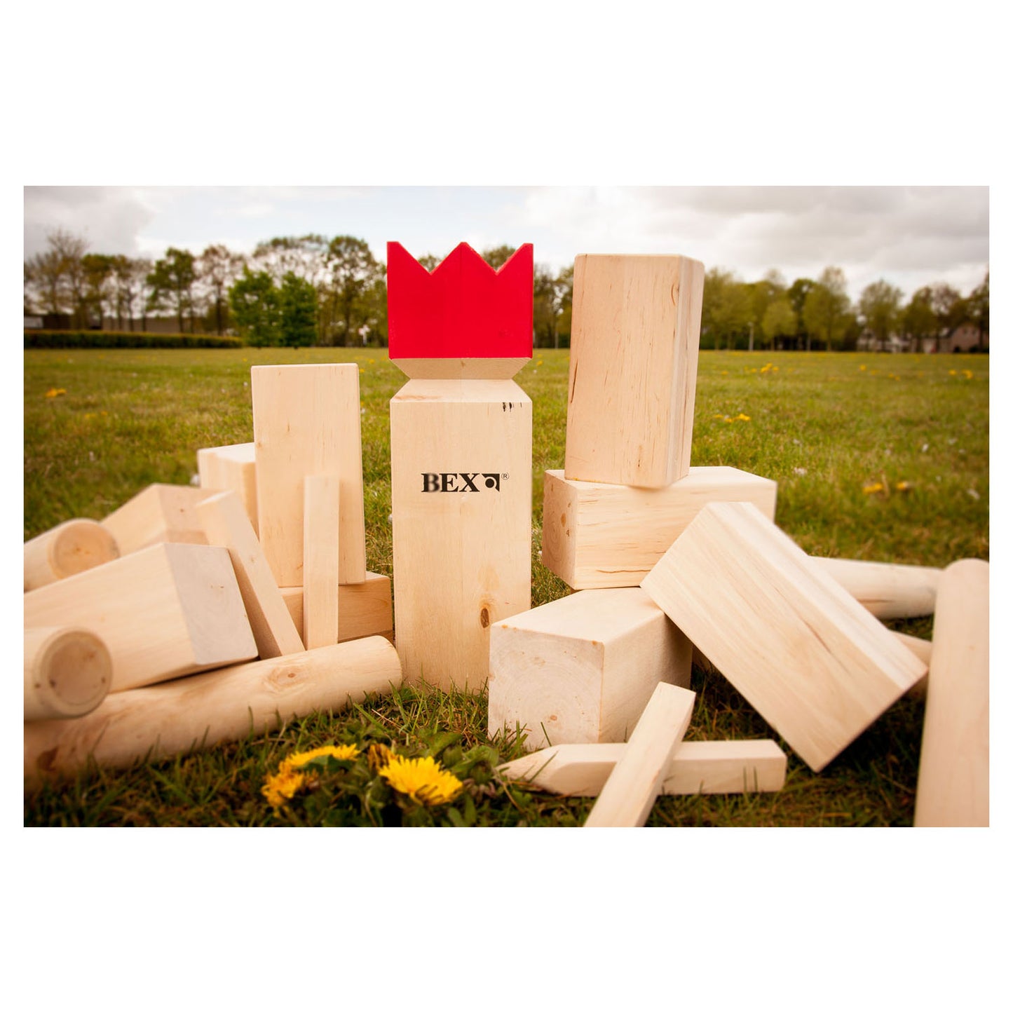 Kubb de goma original con Red King