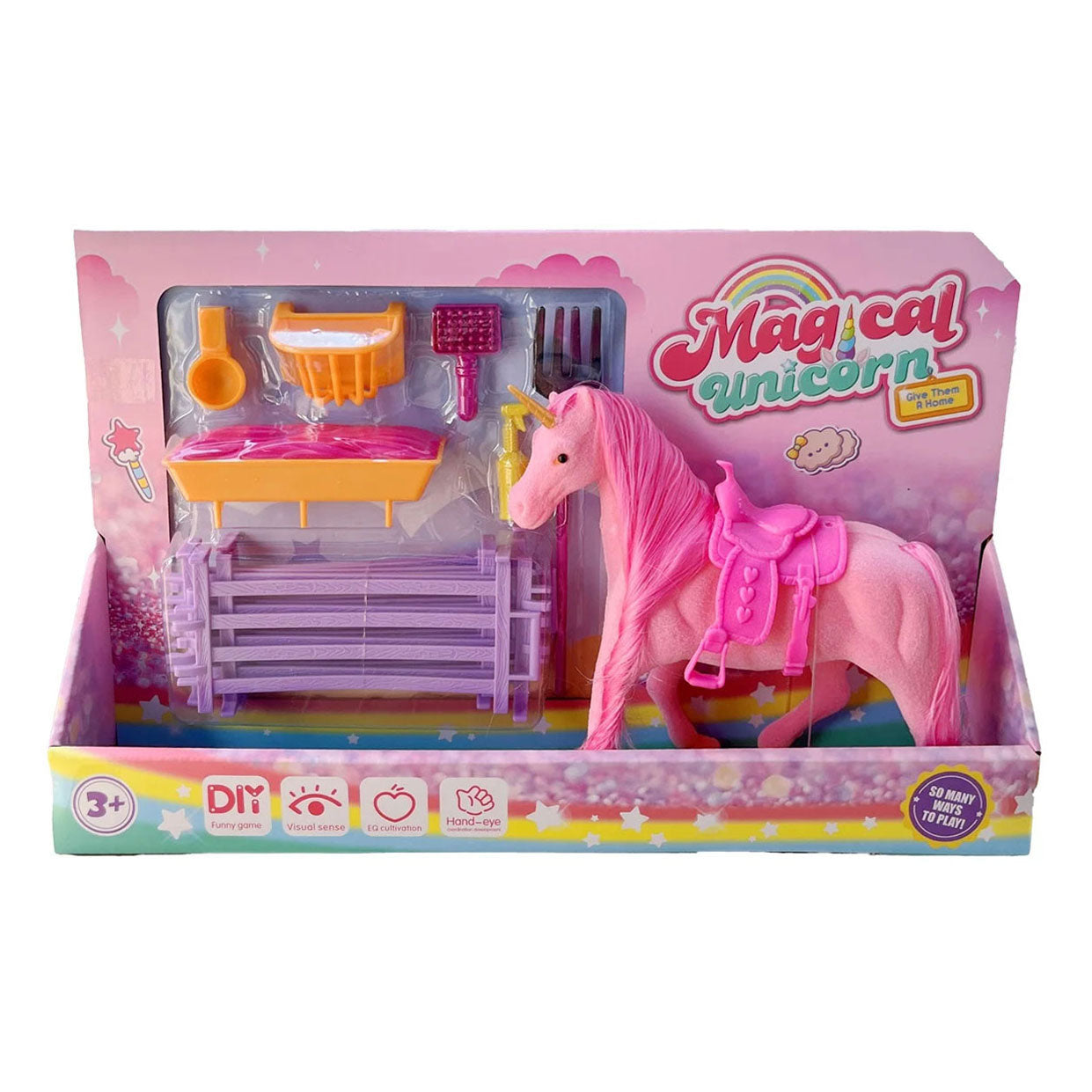 unicorno con accessori