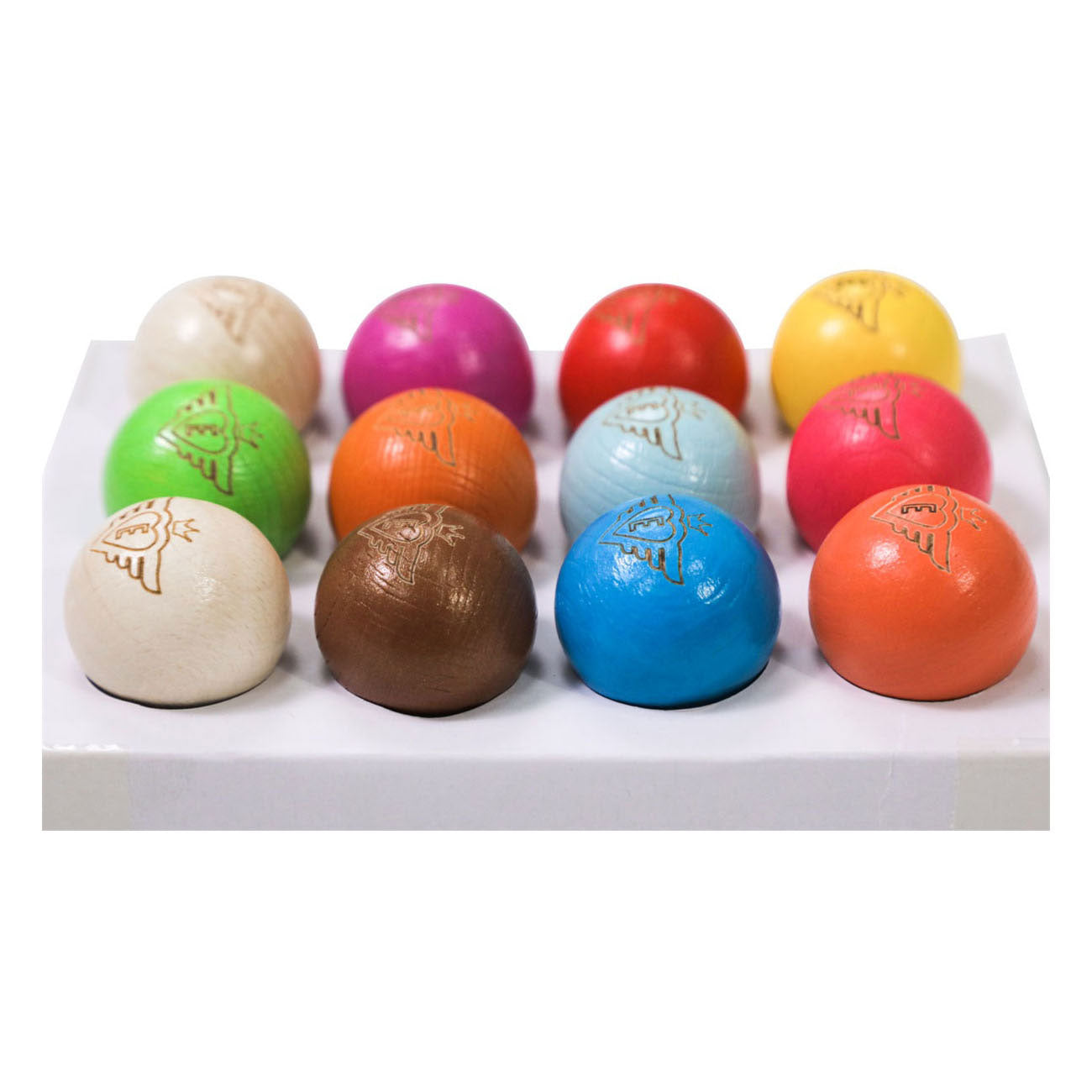 Engelhart jeu de boules peros 12 bolas de madera - 30mm