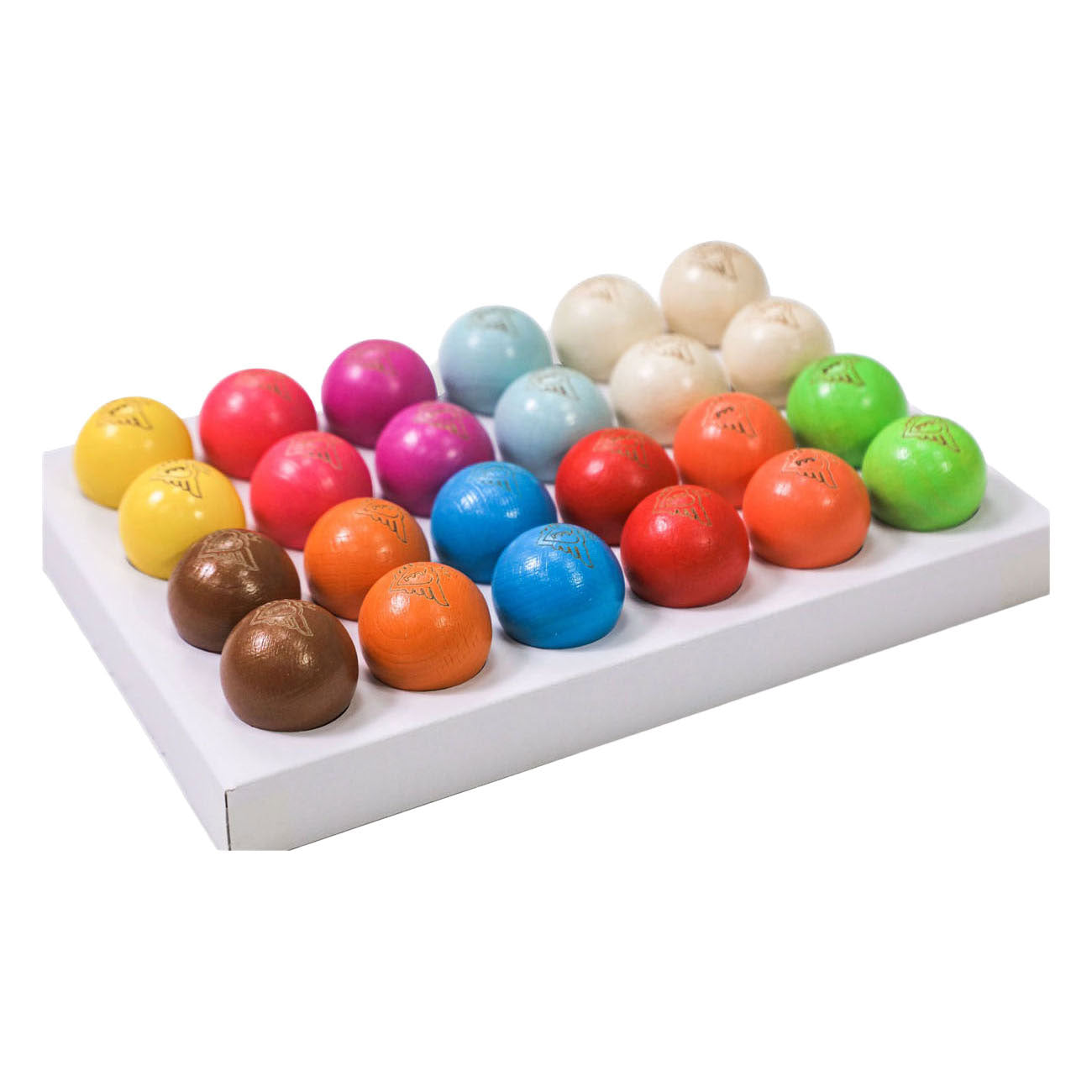 Engelhart jeu de boules buts 24 bolas de madera - 30mm