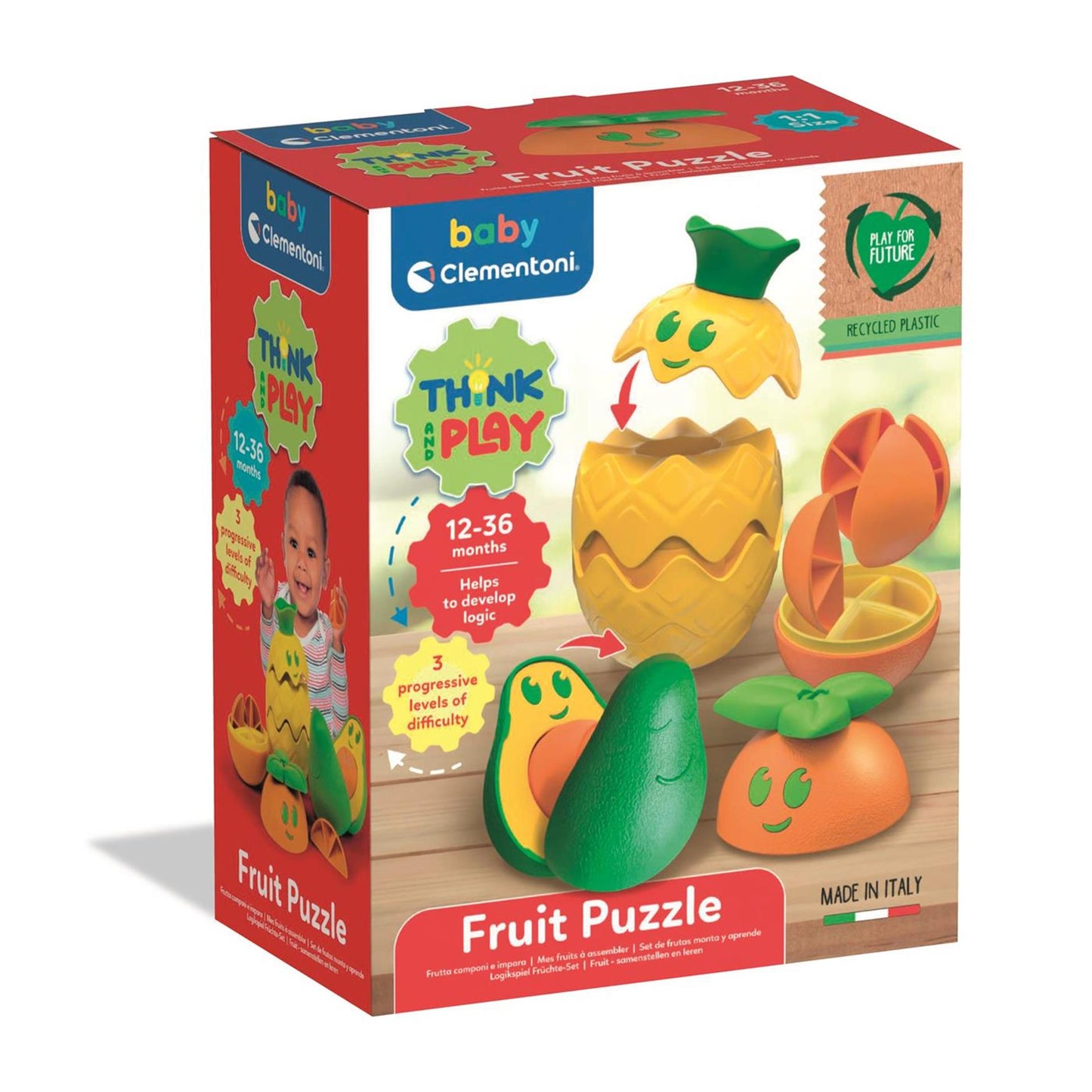 CLEMENTONI BEBY PILA DE FRUTA, 12dlg.