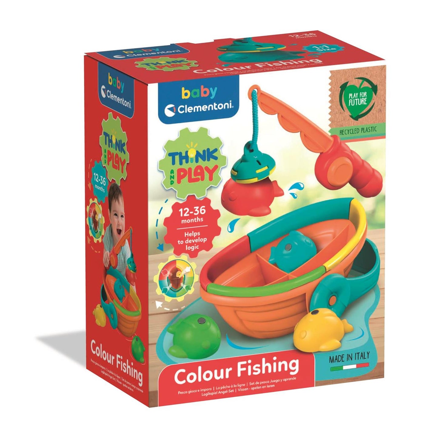 Clementoni Baby Fish Catch Color Play, 5DLG.