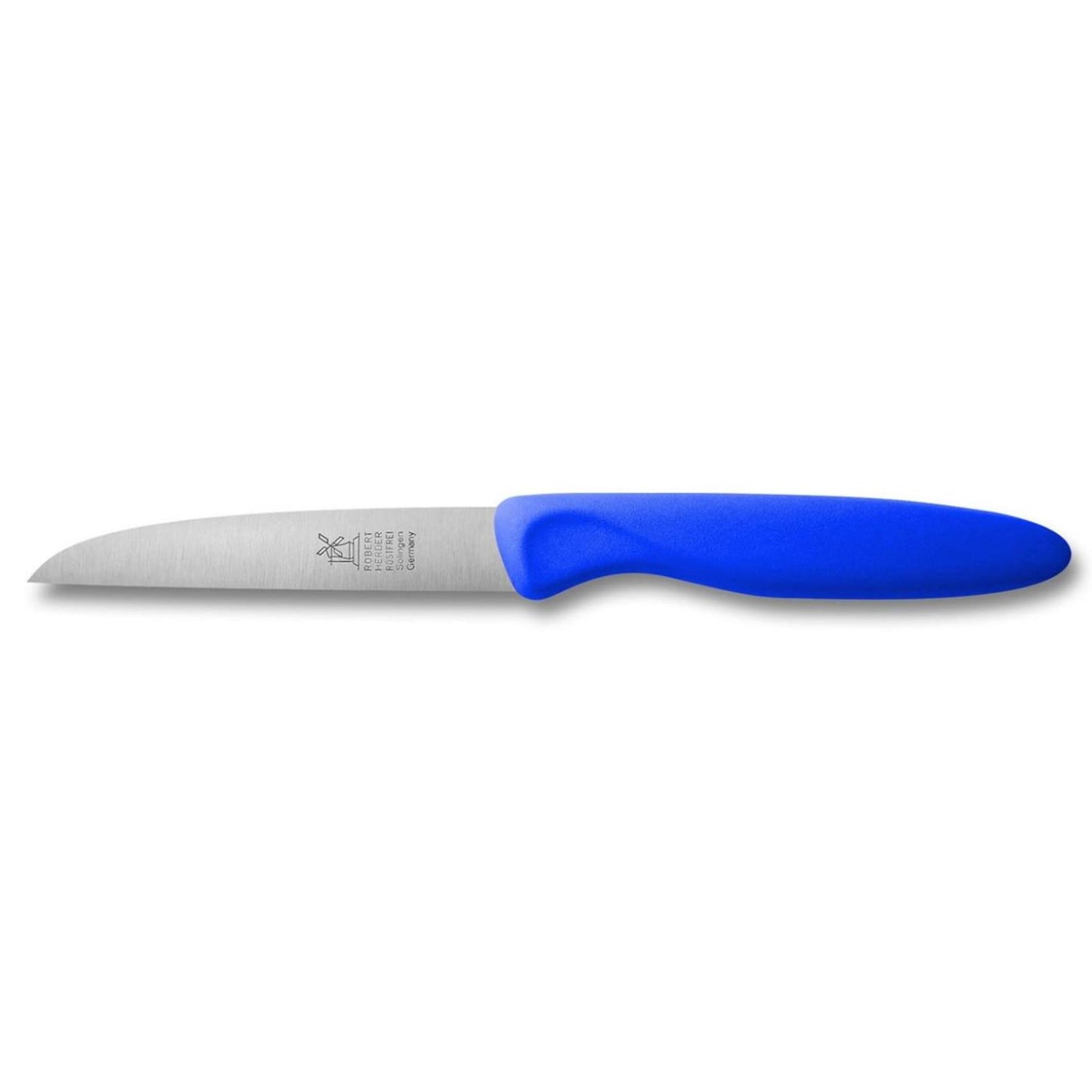 Coltello sbucciatore Herder Robert 85 mm in acciaio inossidabile blu