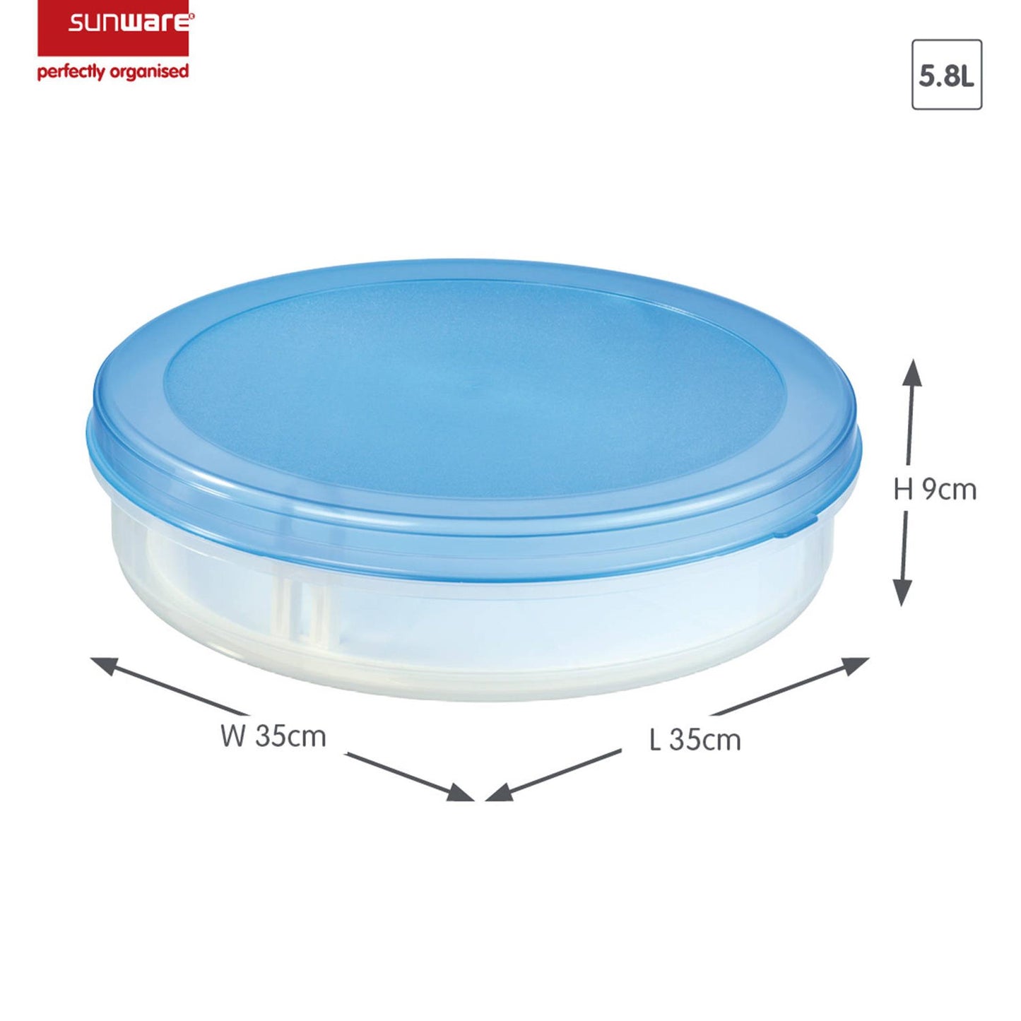 Caja de tarta Sunware Club Cuisine con ascensor.