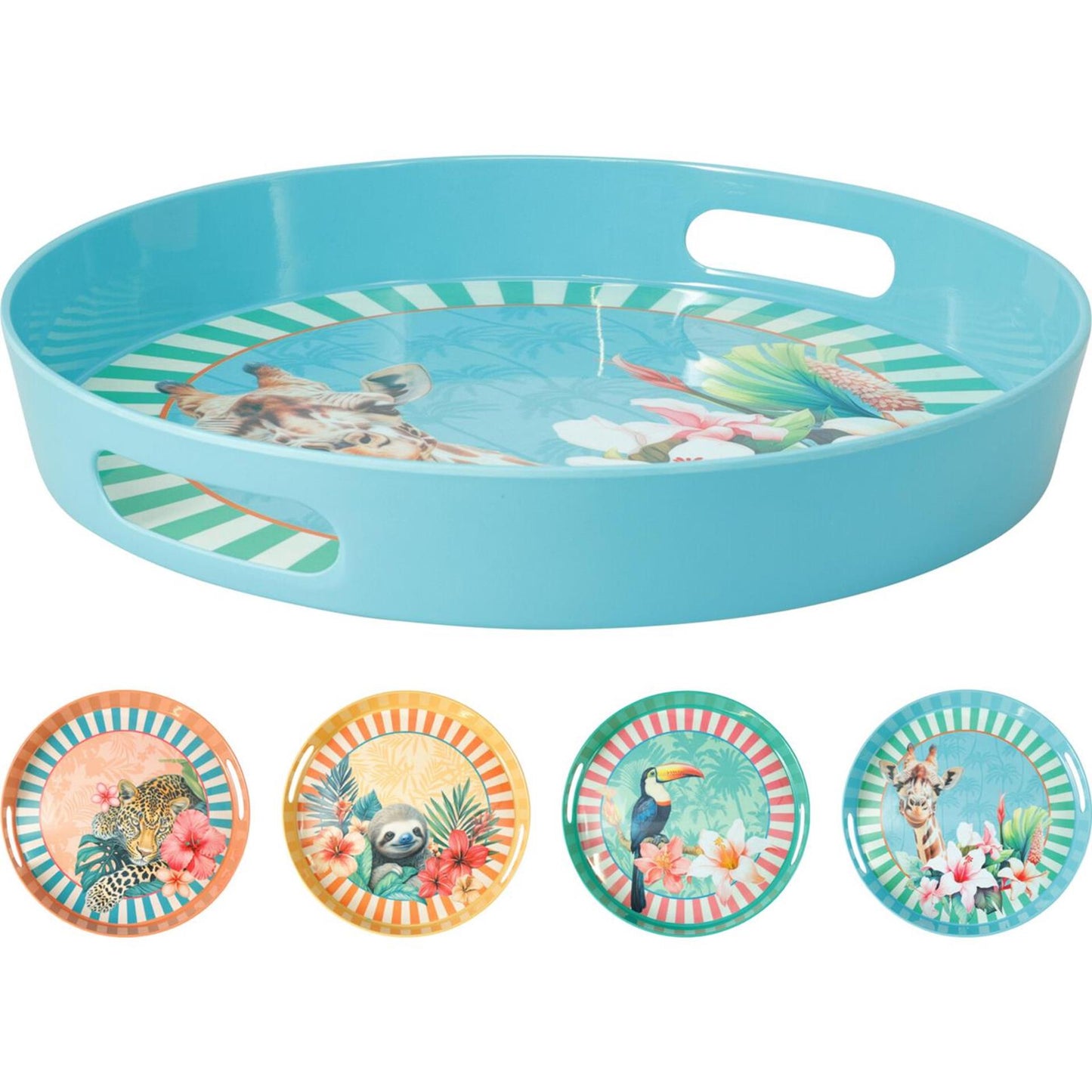 Excelente bandeja para artículos para el hogar ø30xh4cm tropical